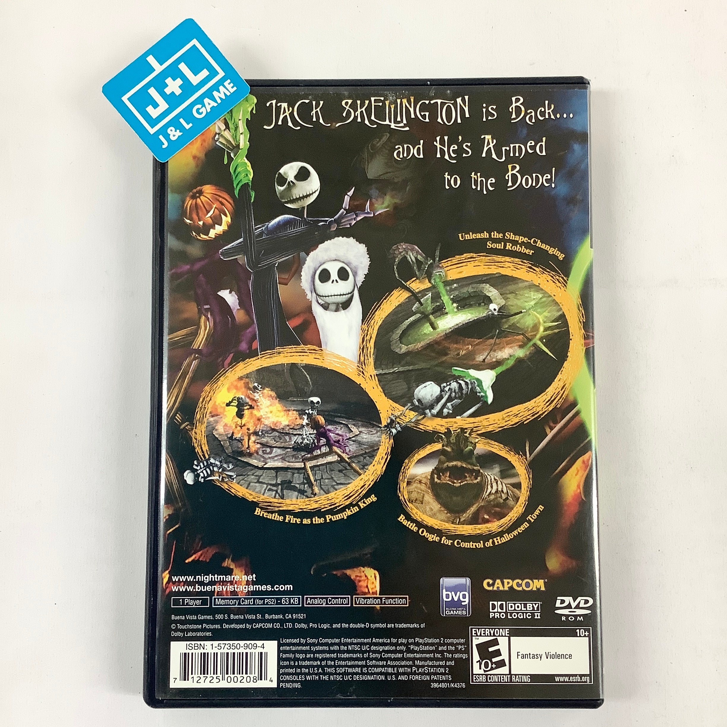 Tim Burton's The Nightmare Before Christmas: Oogie's Revenge - (PS2) PlayStation 2 [Pre-Owned] Video Games Buena Vista Games   