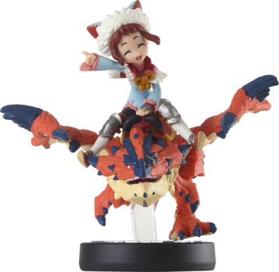 One-Eyed Rathalos & Rider (Girl) (Monster Hunter Stories) - Nintendo Amiibo (Japanese Import) Amiibo Nintendo