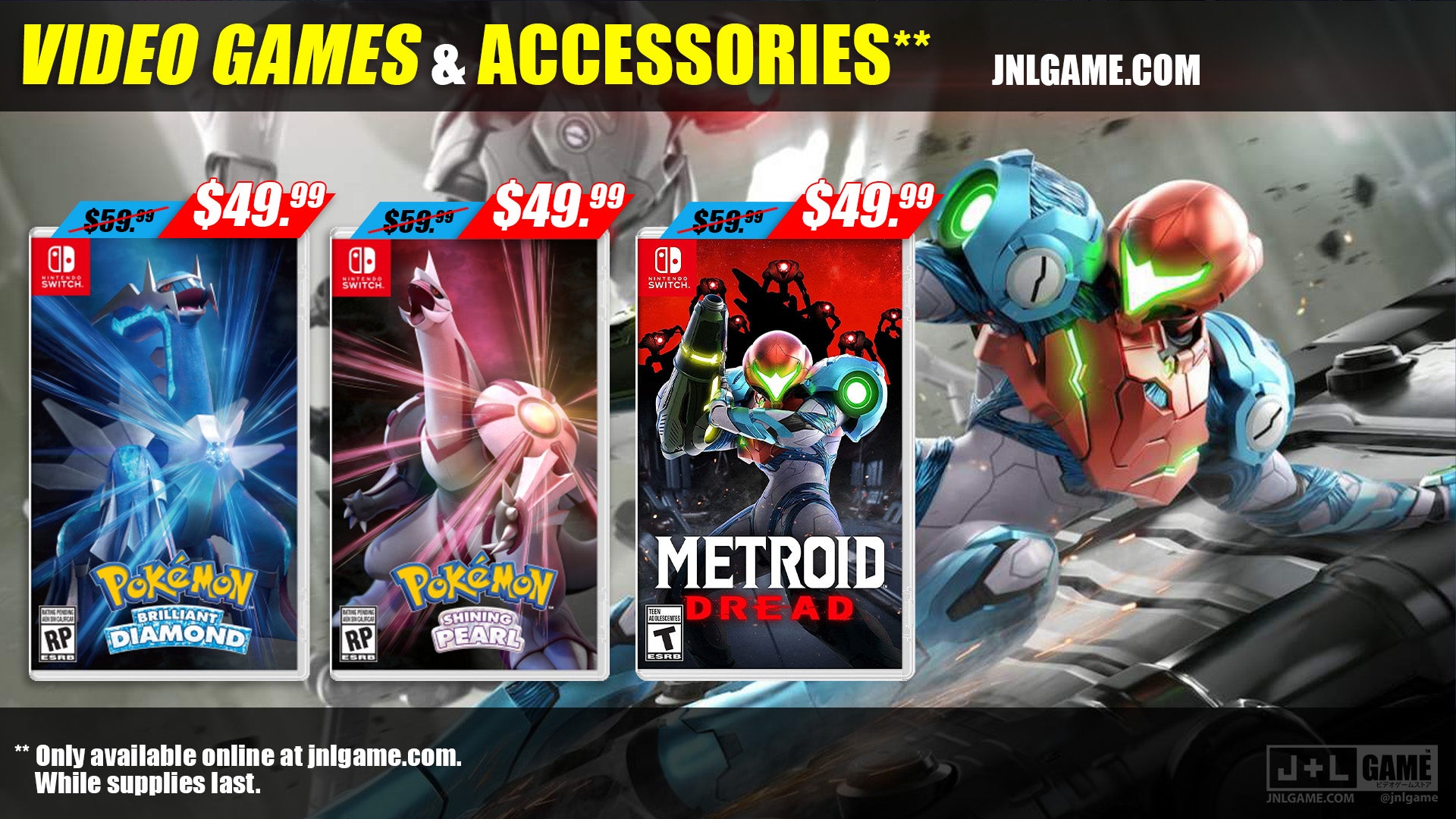 J&L Game Video Game & Accessories Sale