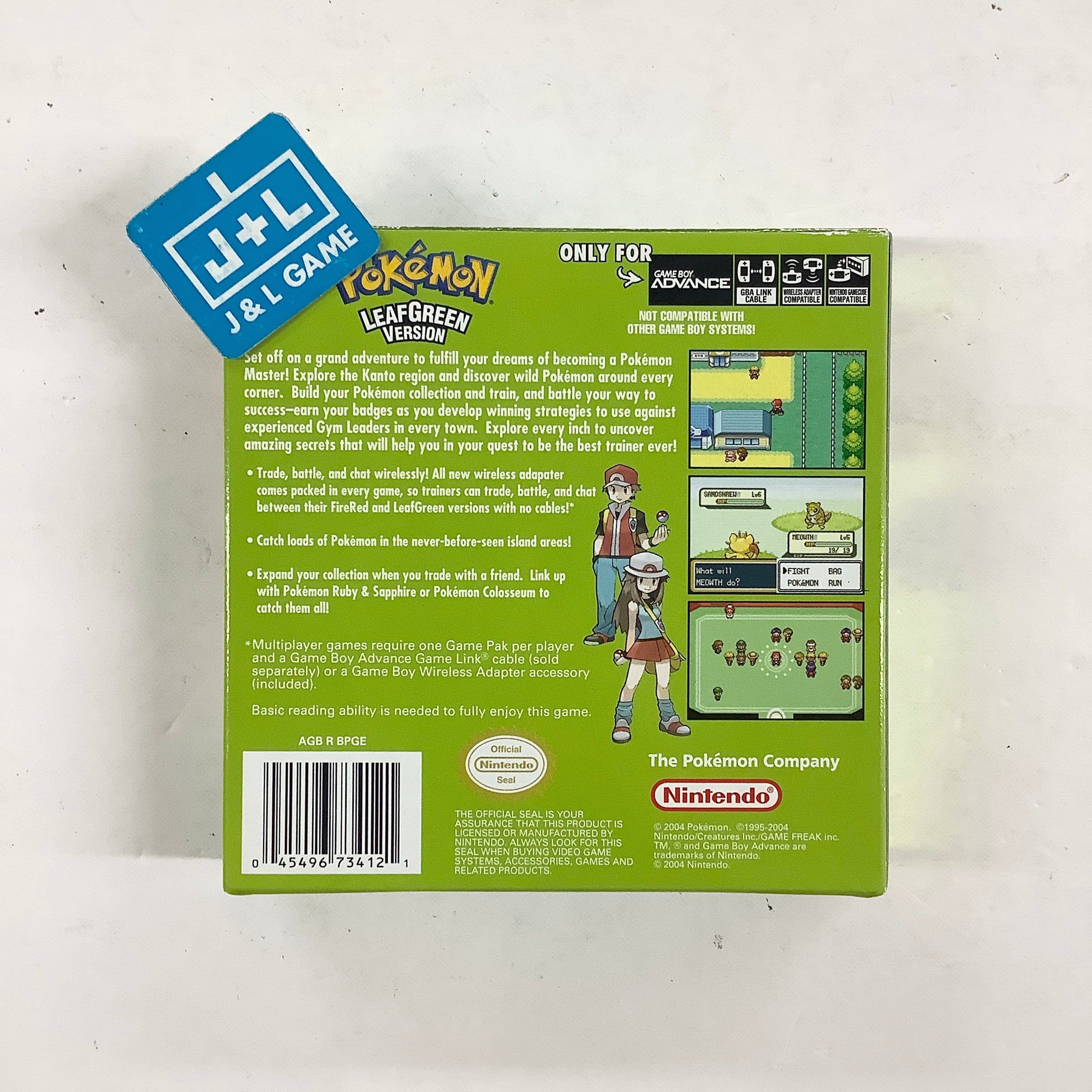 Pokemon LeafGreen Version - (GBA) Game Boy Advance [Pre-Owned] Video Games Nintendo