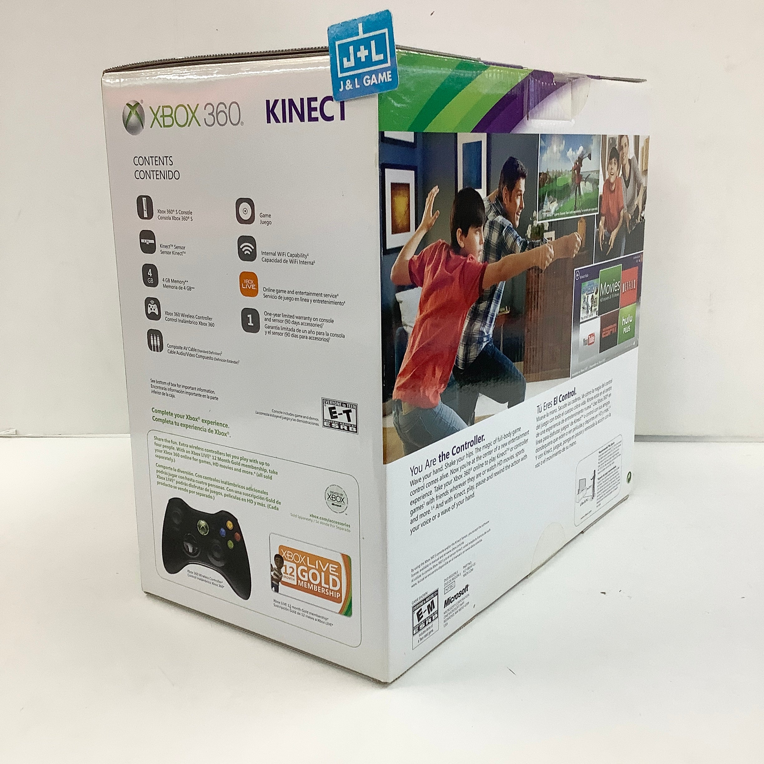 Xbox 360 4GB Console with Kinect (Black Bundle) - Xbox 360 | J&L Game