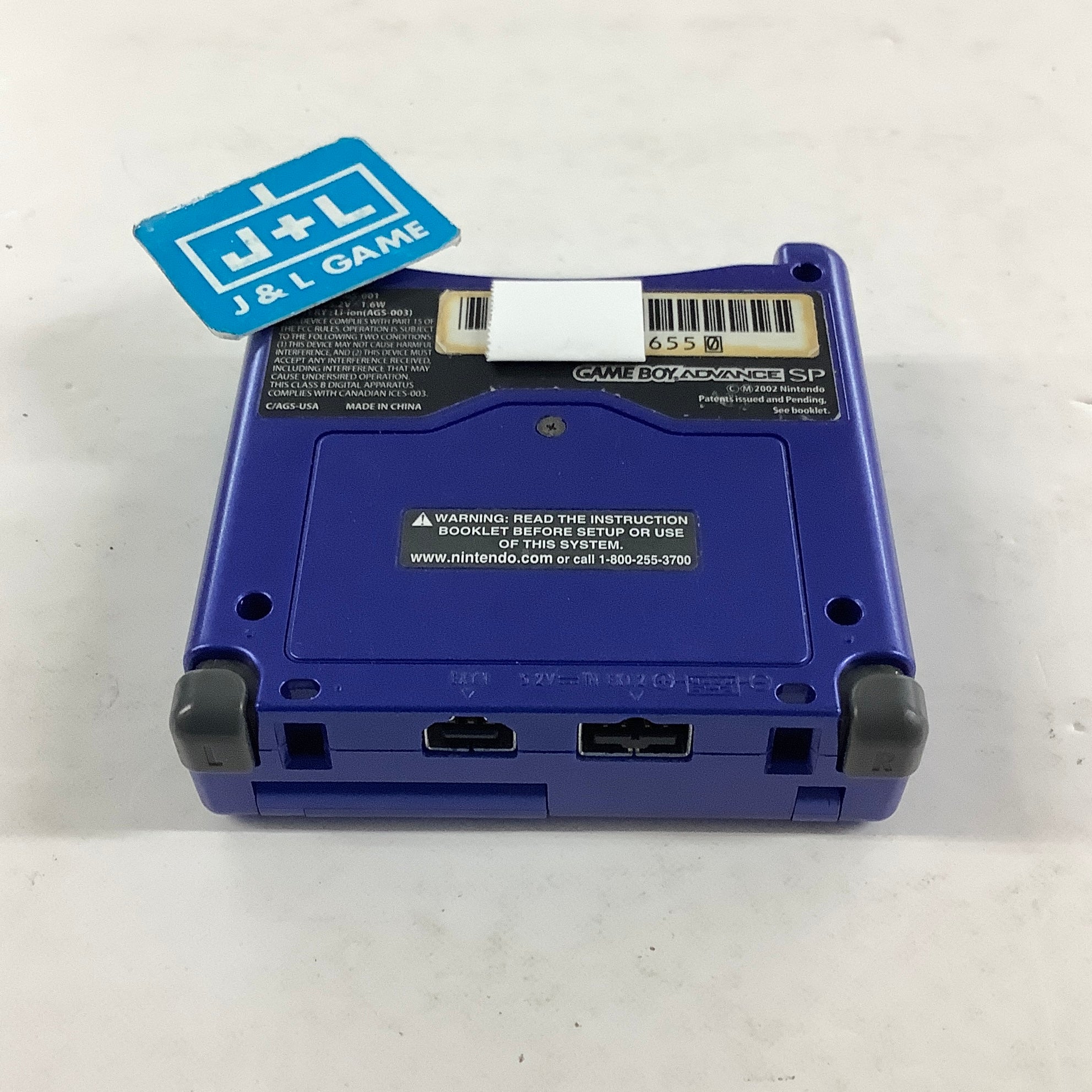 Nintendo Game Boy Advance SP Console AGS-001 (Cobalt Blue) - (GBA) Game Boy Advance SP [Pre-Owned] CONSOLE Nintendo