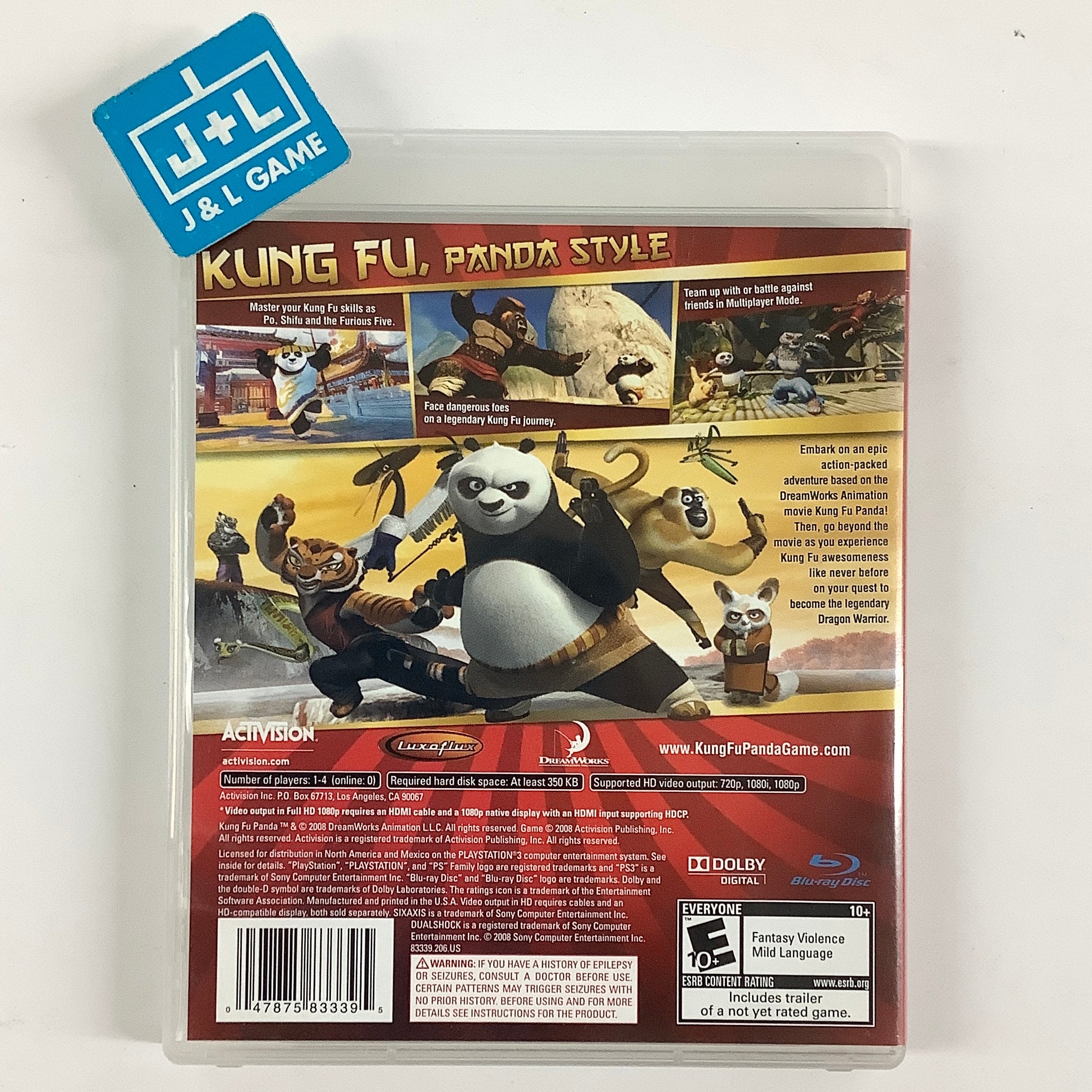 Kung Fu Panda - (PS3) PlayStation 3 [Pre-Owned] Video Games Activision