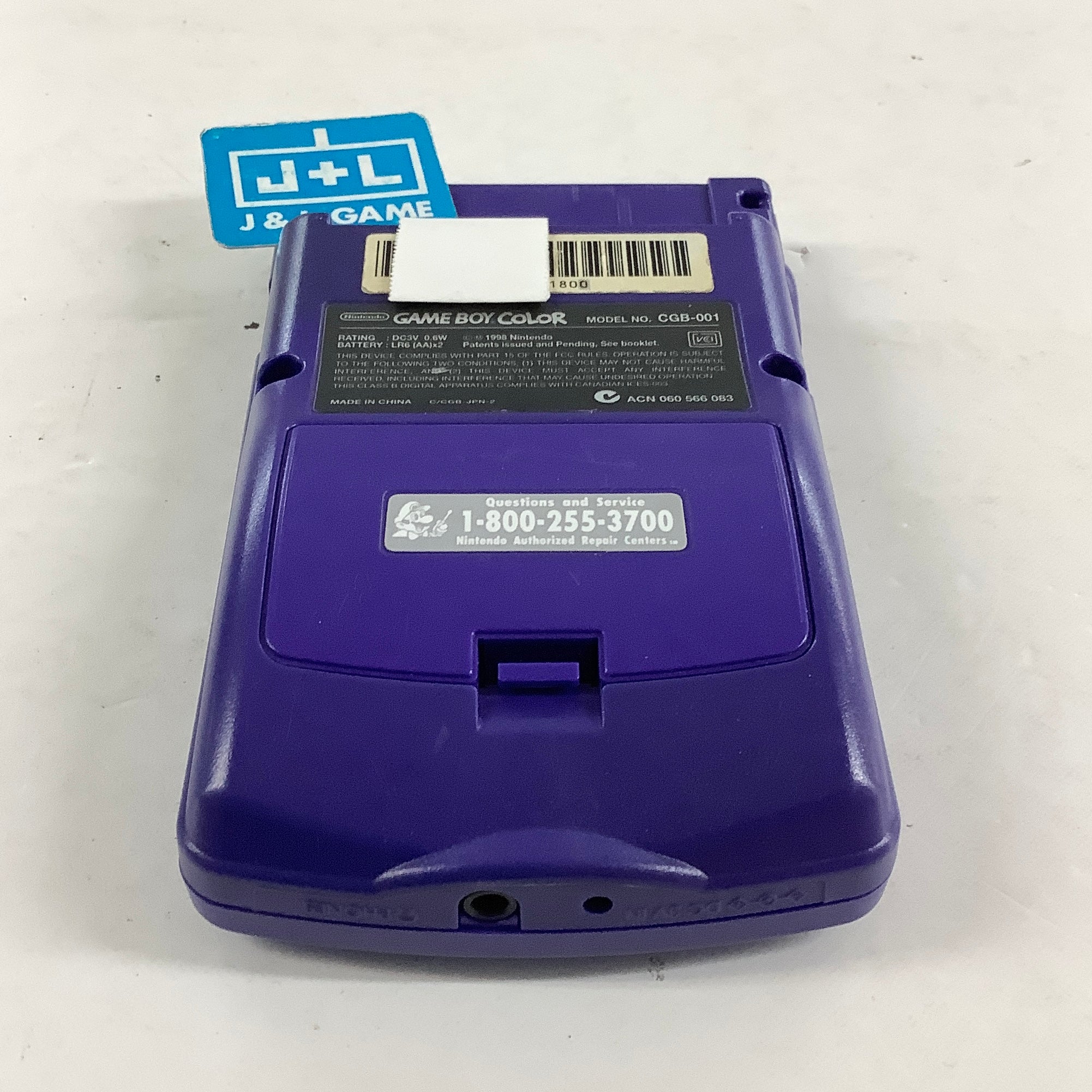Nintendo Game Boy Color Console (Grape with Backlight) - (GBC) Game Boy Color [Pre-Owned] Consoles Nintendo