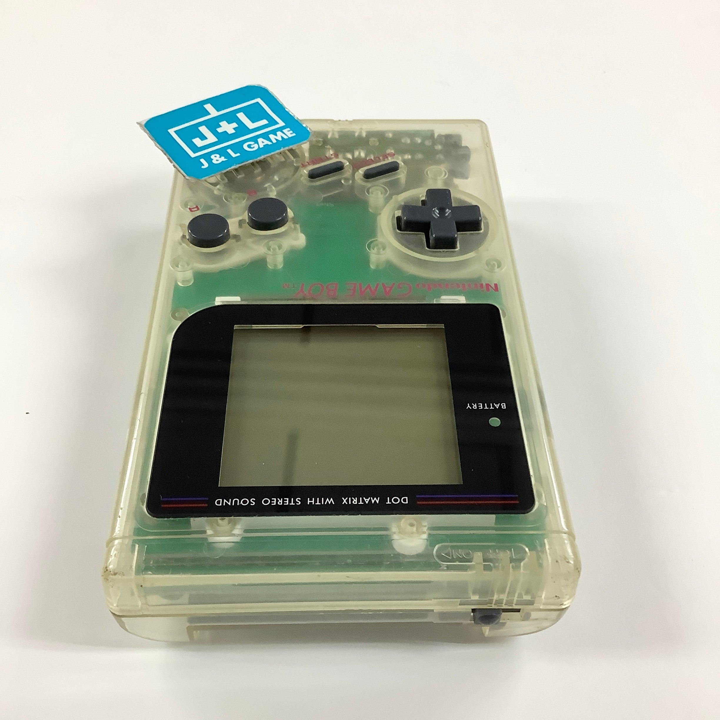 Nintendo Game Boy (Clear With Old Backlight) - (GB) Game Boy [Pre-Owned]