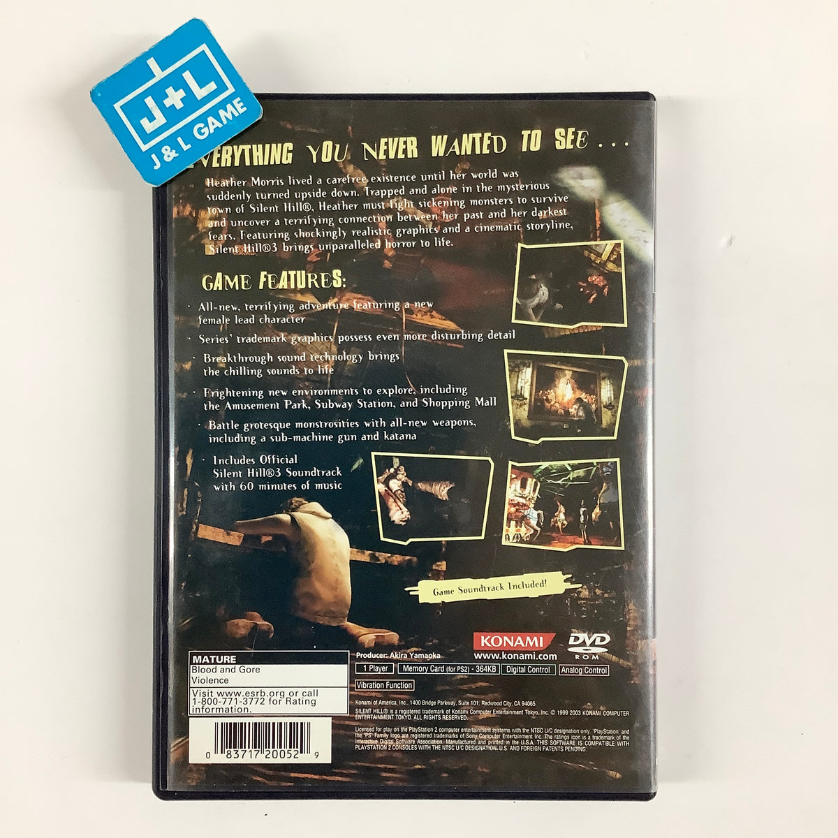Silent Hill 3 - (PS2) PlayStation 2 [Pre-Owned] Video Games Konami