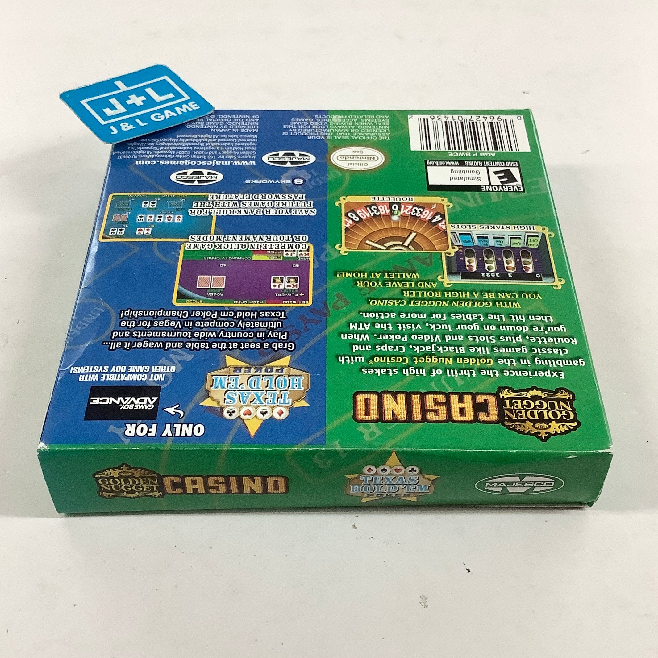 Golden Nugget Casino / Texas Hold 'Em Double Pack - (GBA) Game Boy Advance [Pre-Owned]