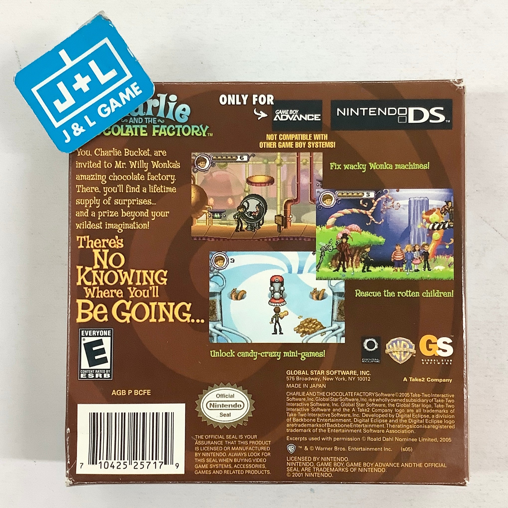 Charlie and the Chocolate Factory - (GBA) Game Boy Advance [Pre-Owned] Video Games Global Star Software