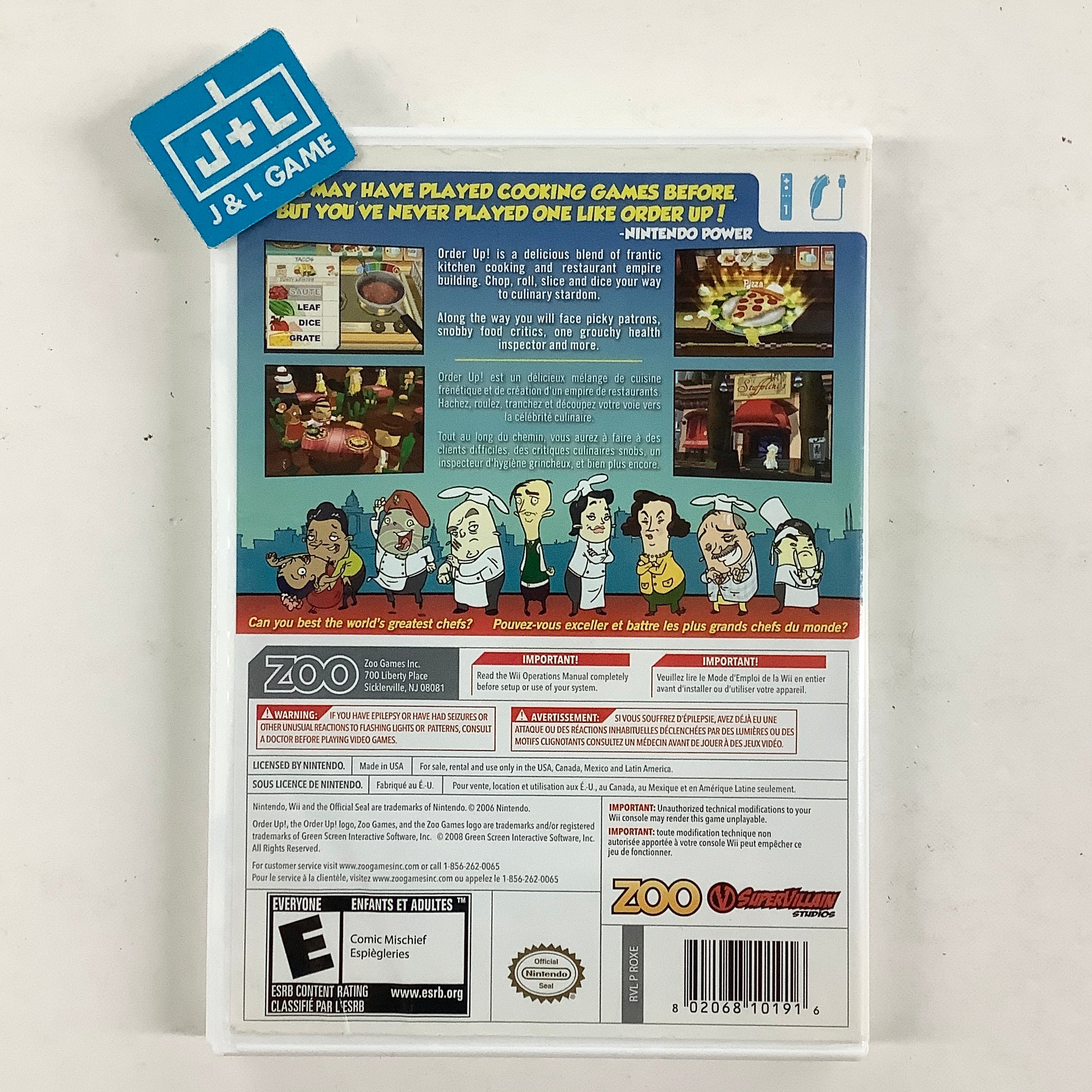 Order Up! - Nintendo Wii [Pre-Owned] Video Games Zoo Games