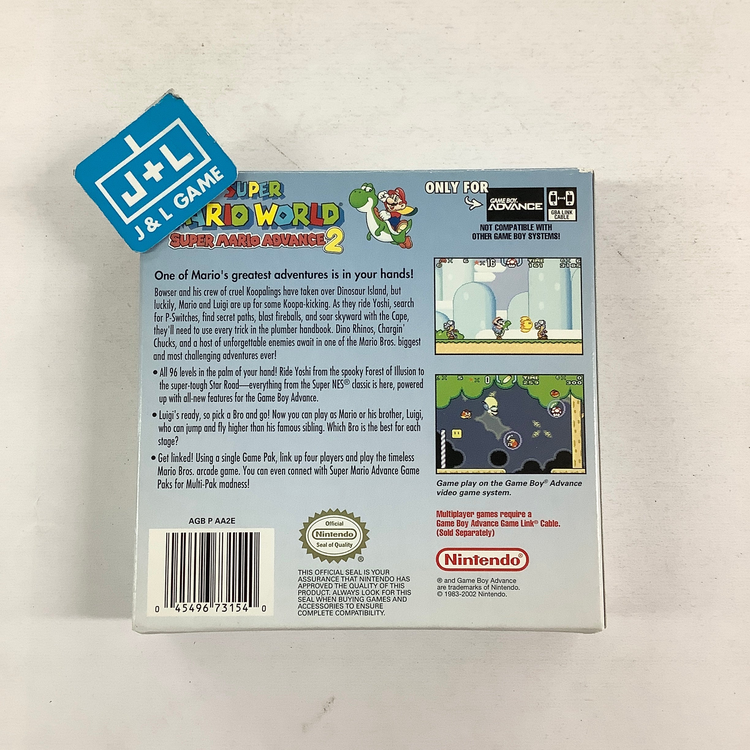 Super Mario World: Super Mario Advance 2 - (GBA) Game Boy Advance [Pre-Owned] Video Games Nintendo