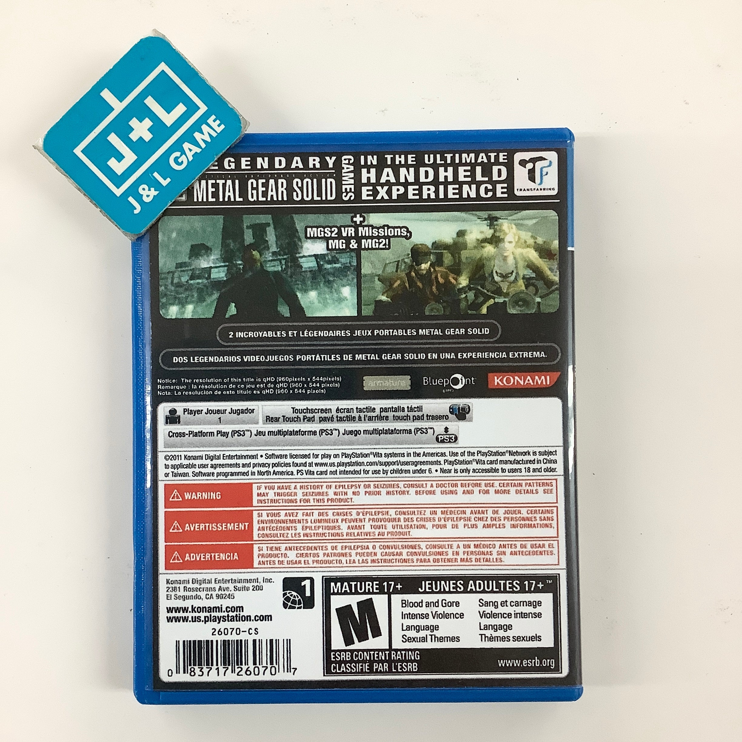 Metal Gear Solid HD Collection - (PSV) PlayStation Vita [Pre-Owned]