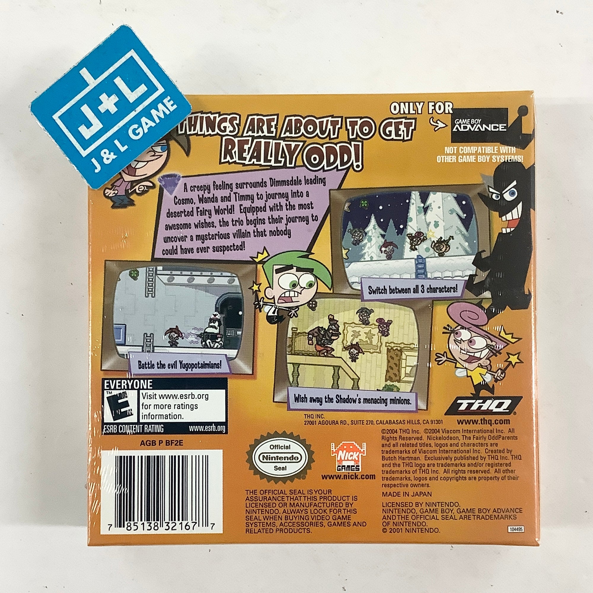 The Fairly OddParents! Shadow Showdown - (GBA) Game Boy Advance Video Games THQ