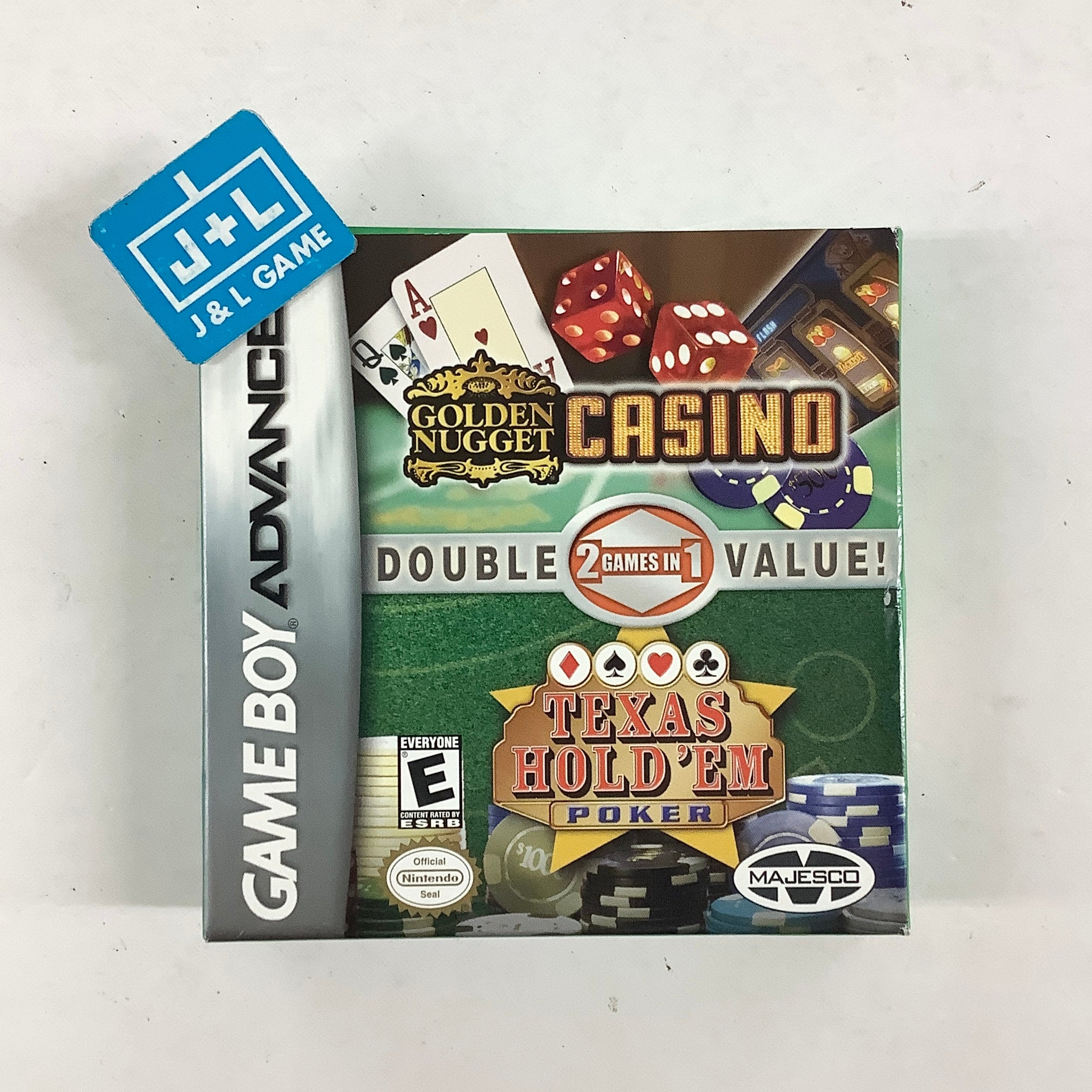 Golden Nugget Casino / Texas Hold 'Em Double Pack - (GBA) Game Boy Advance [Pre-Owned]