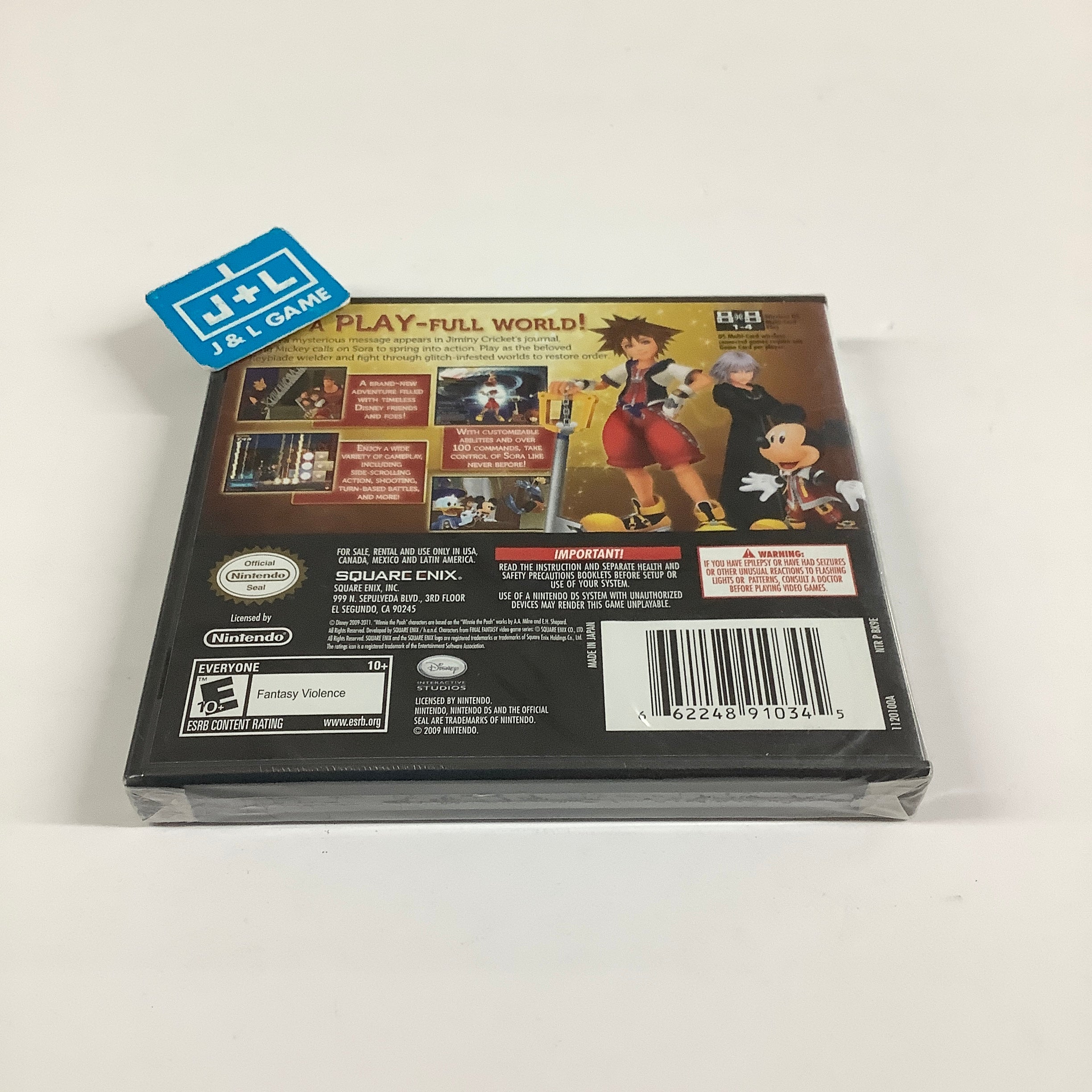 Kingdom Hearts Re:coded - (NDS) Nintendo DS Video Games Square Enix