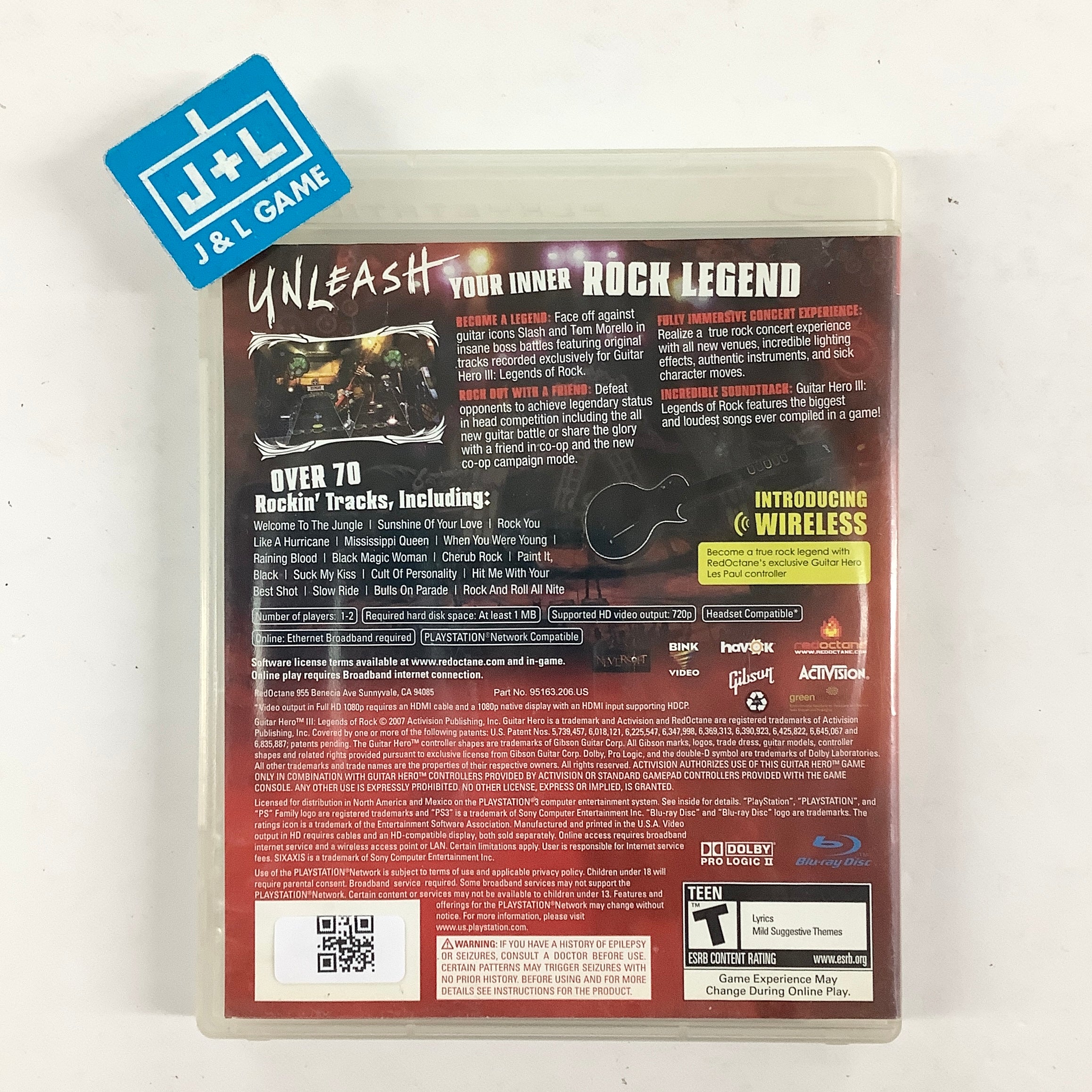 Guitar Hero III: Legends of Rock - (PS3) PlayStation 3 [Pre-Owned] Video Games RedOctane