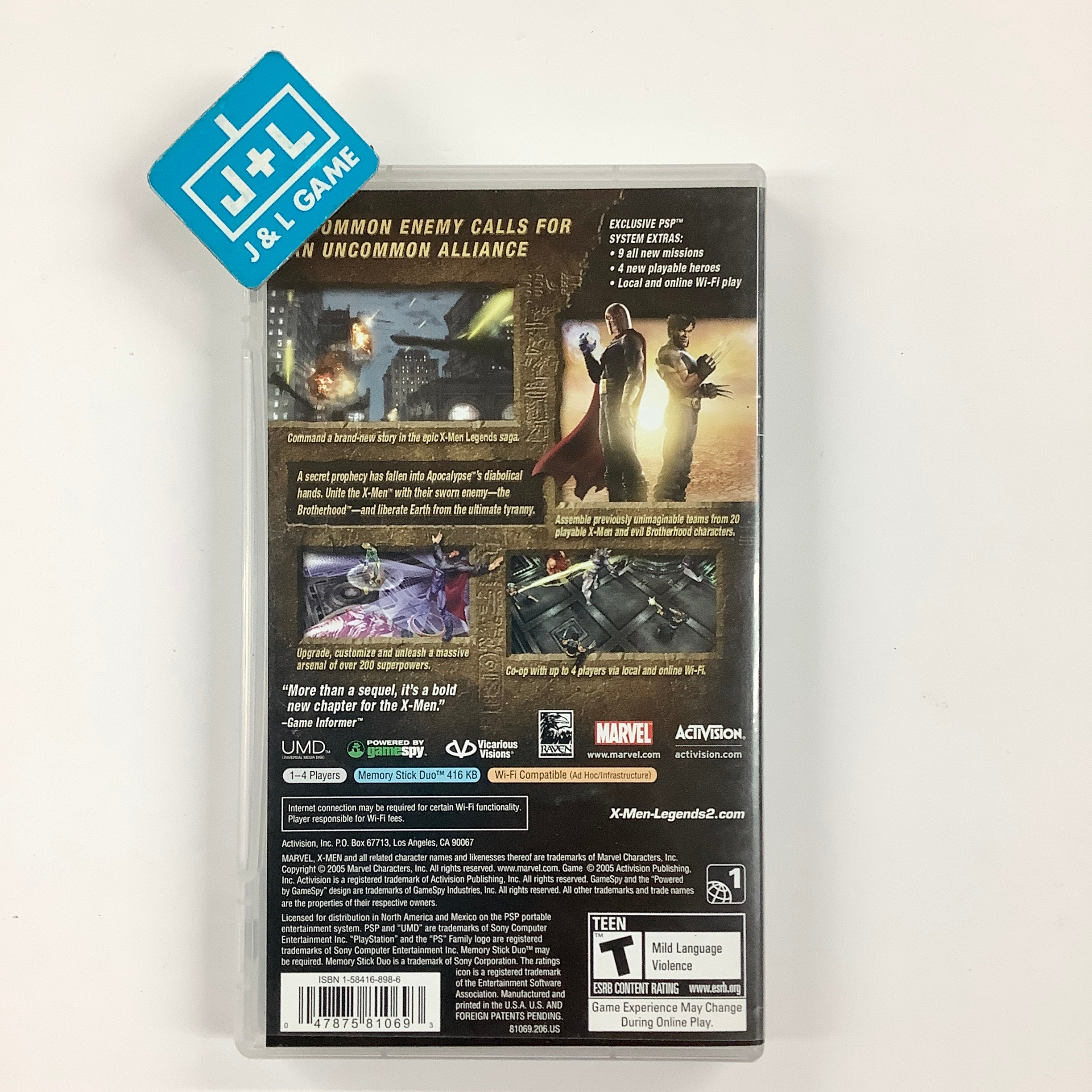 X-Men Legends II: Rise of Apocalypse - SONY PSP [Pre-Owned] Video Games Activision