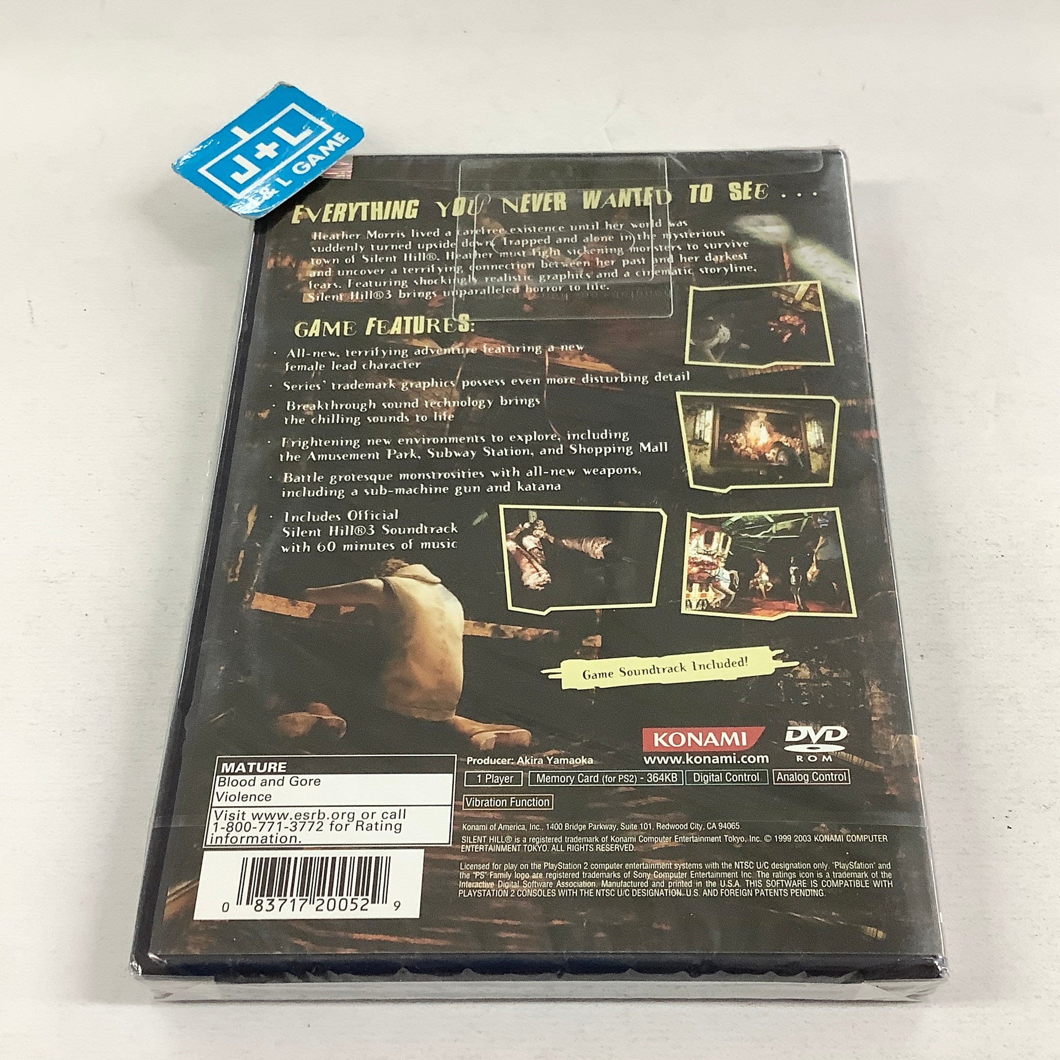 Silent Hill 3 - (PS2) PlayStation 2 Video Games Konami