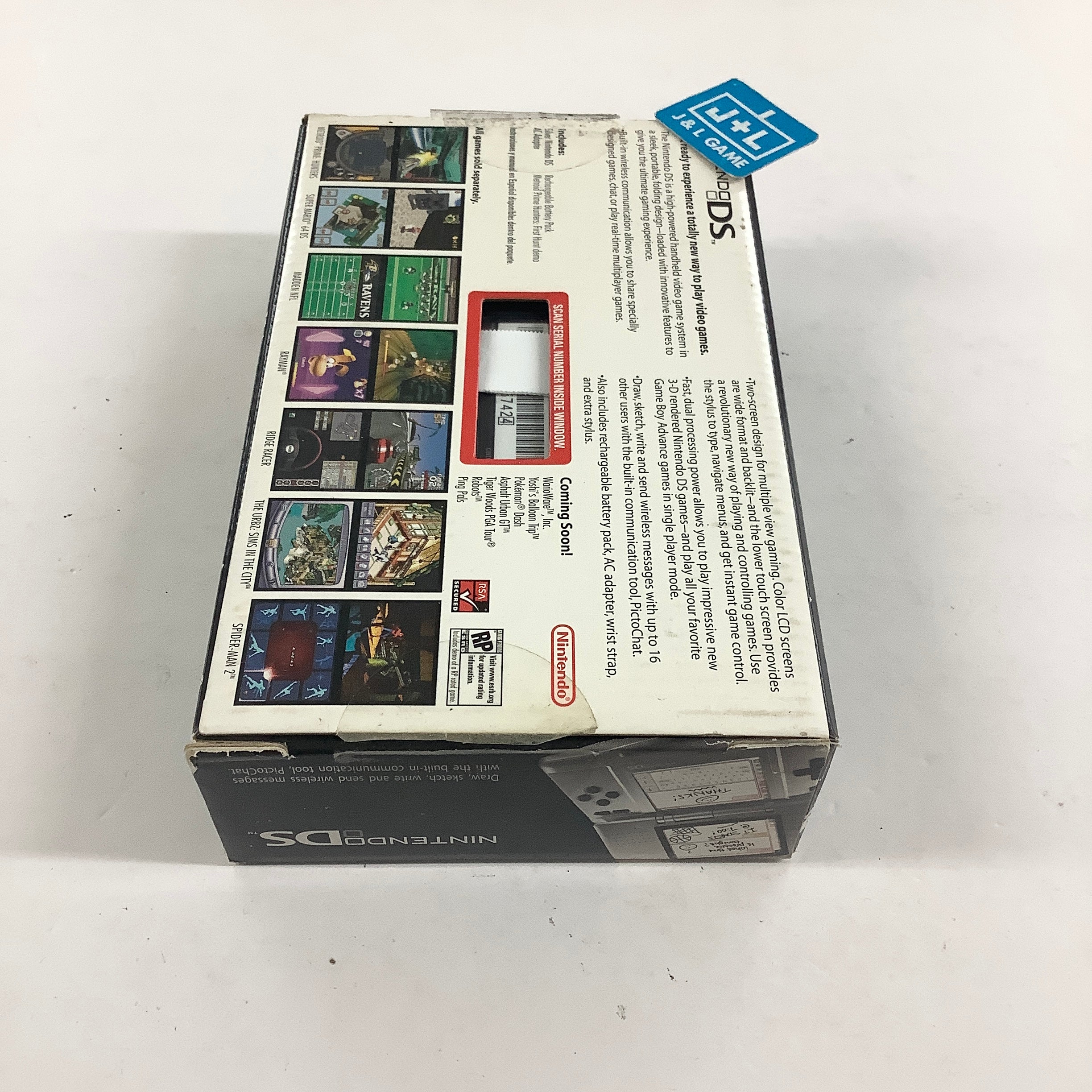 Nintendo DS Console (Platinum Silver with Metroid Prime Hunters Demo) - (NDS) Nintendo DS [Pre-Owned] Consoles Nintendo