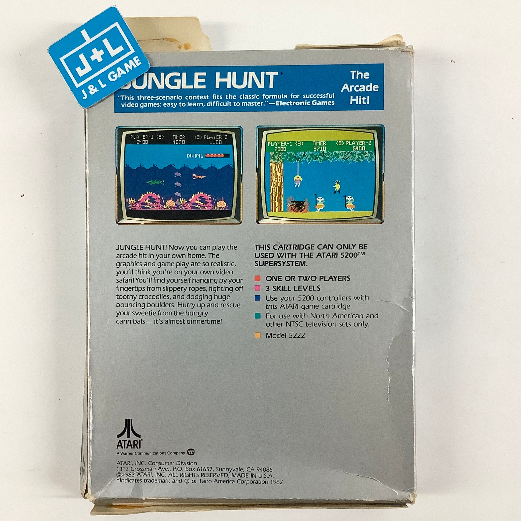 Jungle Hunt - (A52) Atari 5200 [Pre-Owned] Video Games Atari