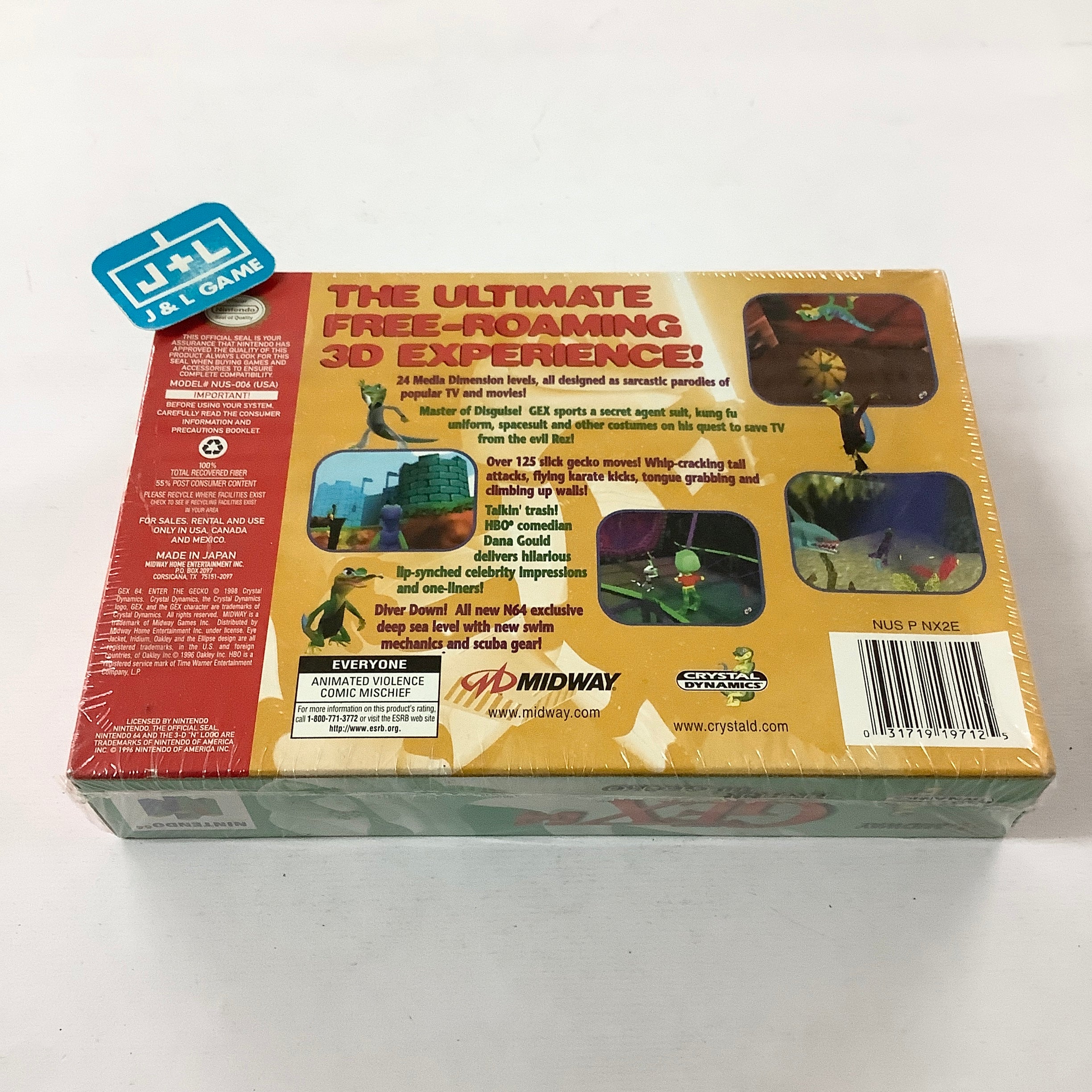 Gex 64: Enter the Gecko - (N64) Nintendo 64 Video Games Midway   
