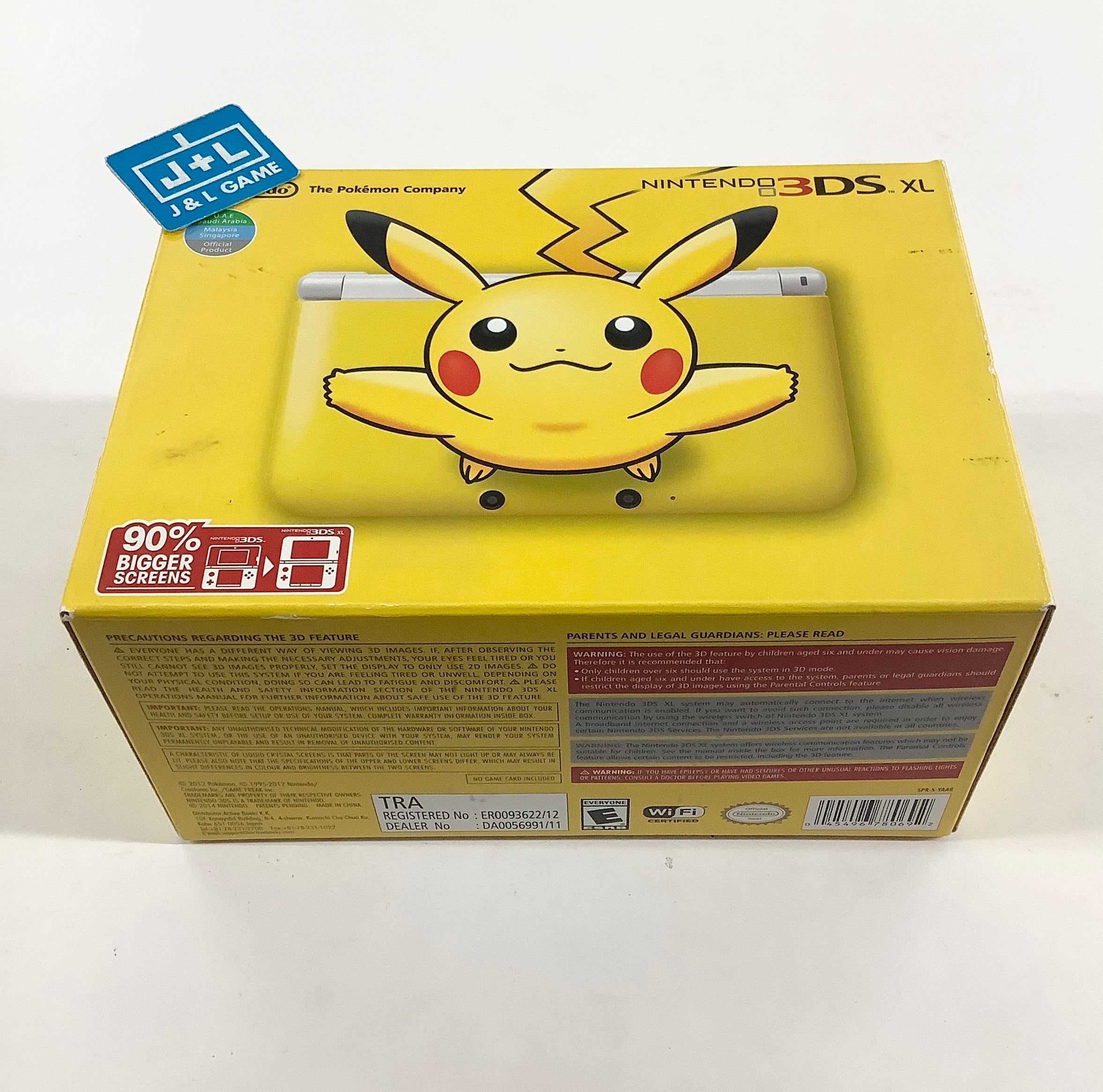 Nintendo 3DS XL Console (Yellow Pikachu Edition) - Nintendo 3DS (World Edition) Consoles Nintendo
