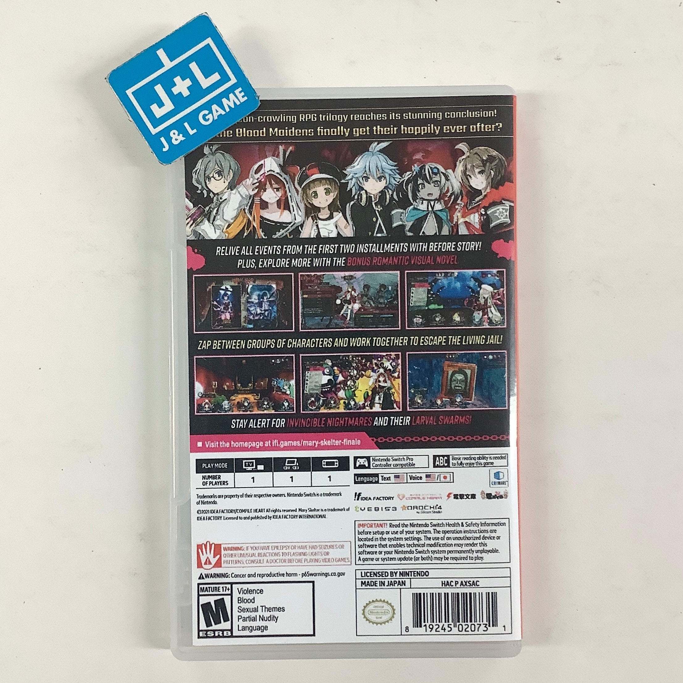 Mary Skelter Finale - (NSW) Nintendo Switch [Pre-Owned] Video Games Idea Factory International