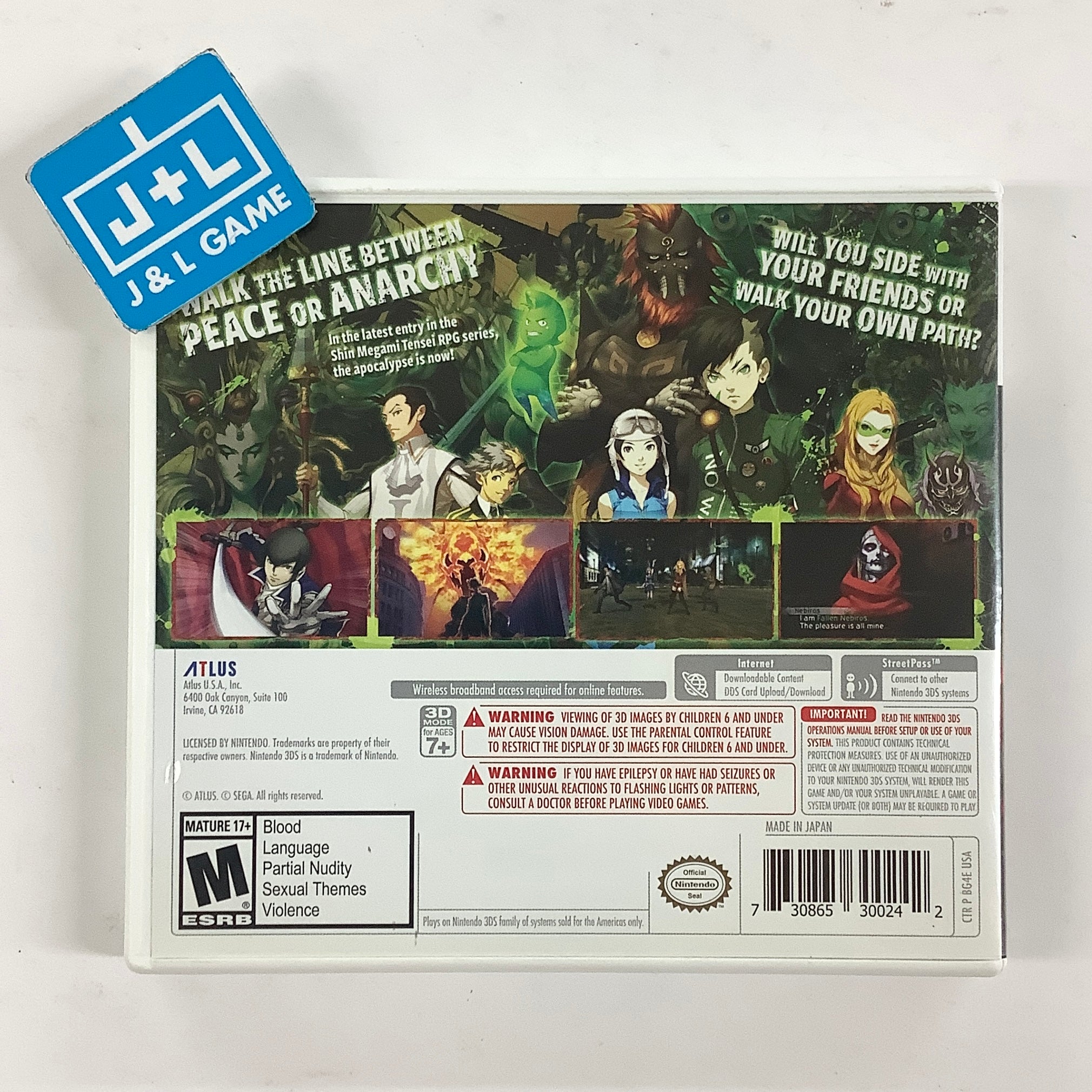Shin Megami Tensei IV: Apocalypse - Nintendo 3DS [Pre-Owned]