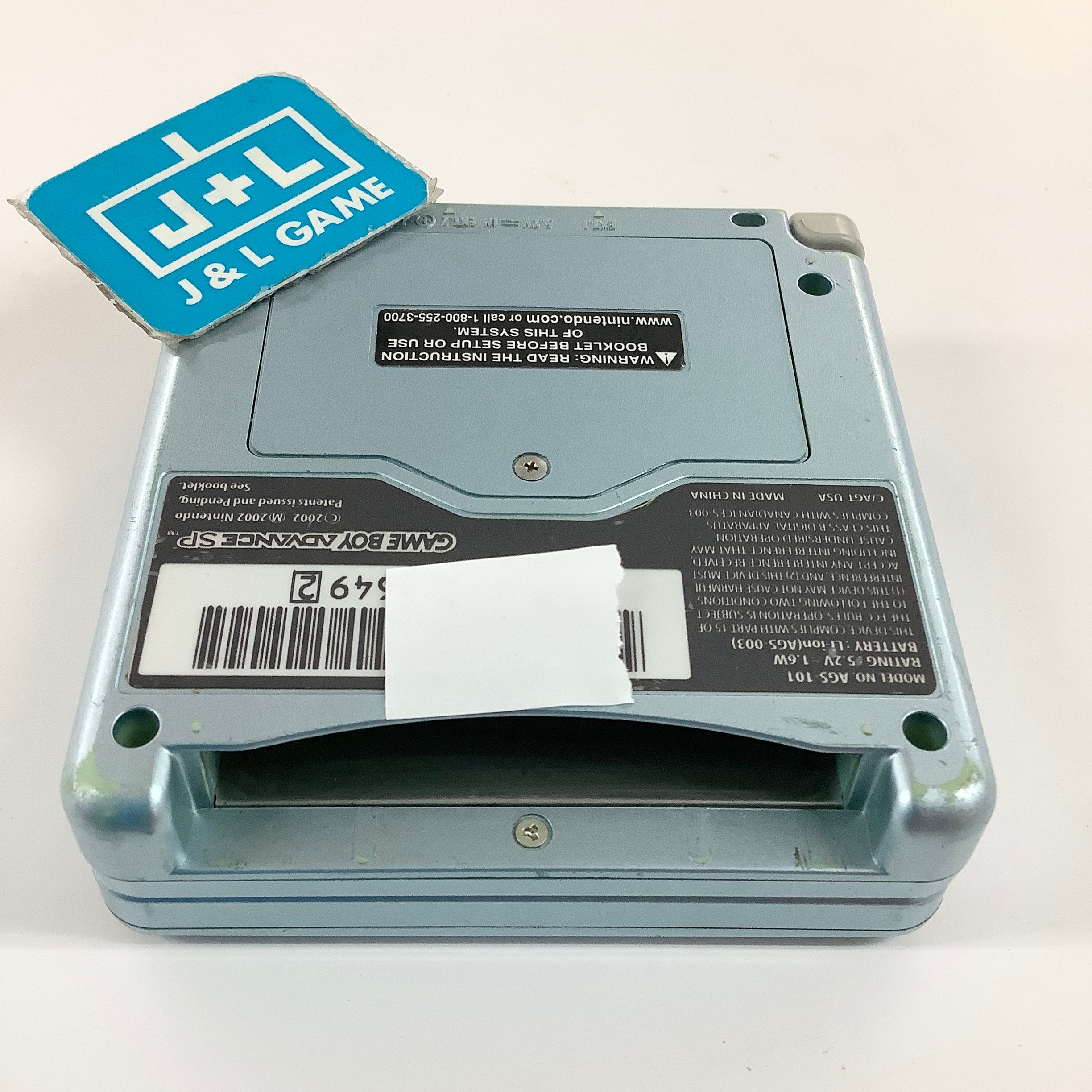 Nintendo Game Boy Advance SP Console AGS - 101 (Pearl Blue) - (GBA) Game Boy Advance SP [Pre-Owned]