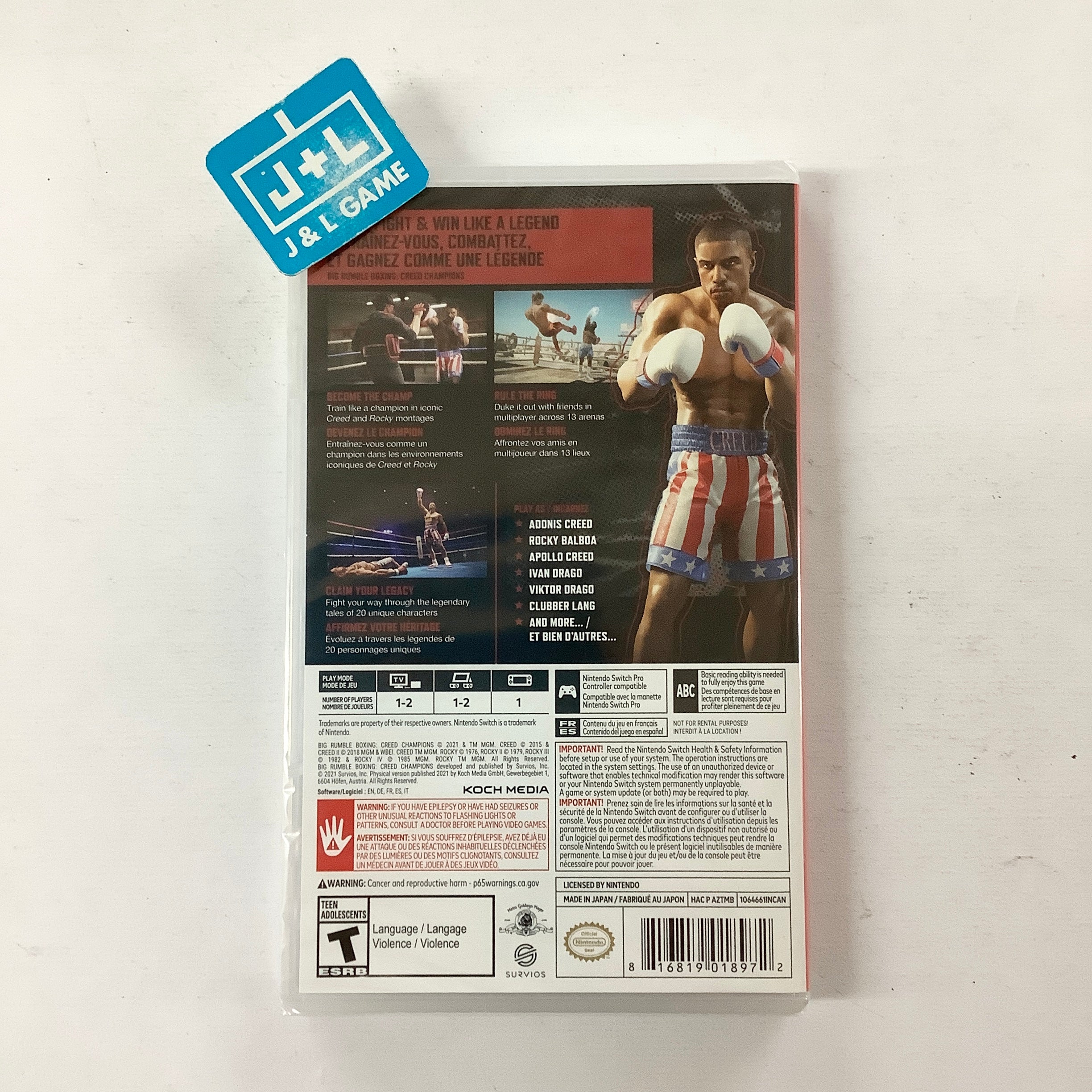 Big Rumble Boxing: Creed Champions - (NSW) Nintendo Switch Video Games Survios   