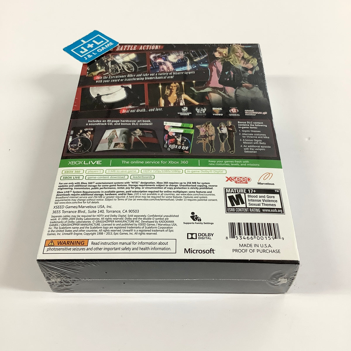 Killer Is Dead (Limited Edition) - Xbox 360 Video Games Xseed