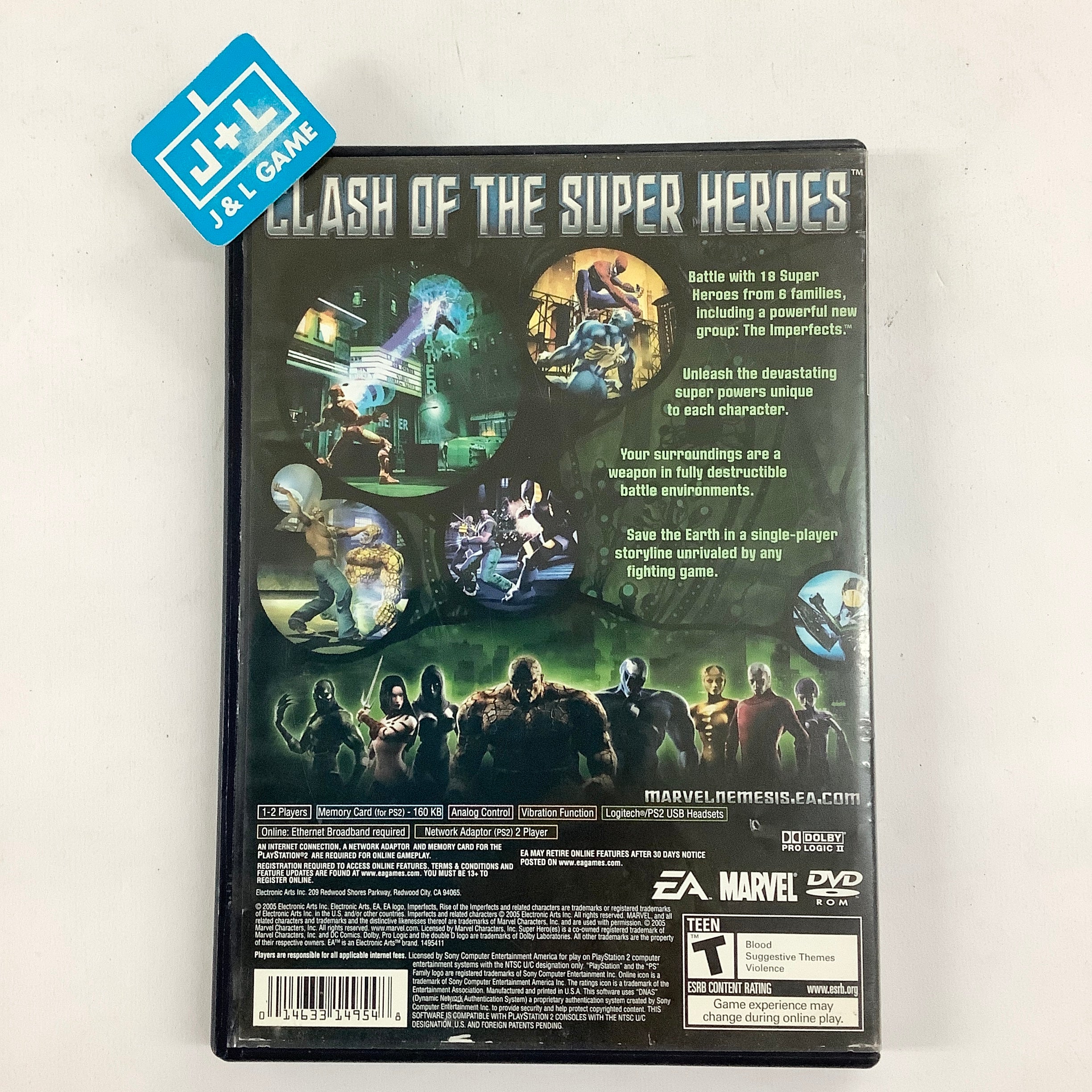 Marvel Nemesis: Rise of the Imperfects - (PS2) PlayStation 2 [Pre-Owned] Video Games EA Games