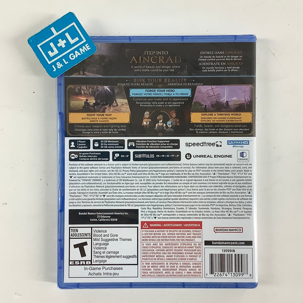 Sword Art Online: Echoes of Aincrad - (PS5) PlayStation 5 Video Games Bandai Namco