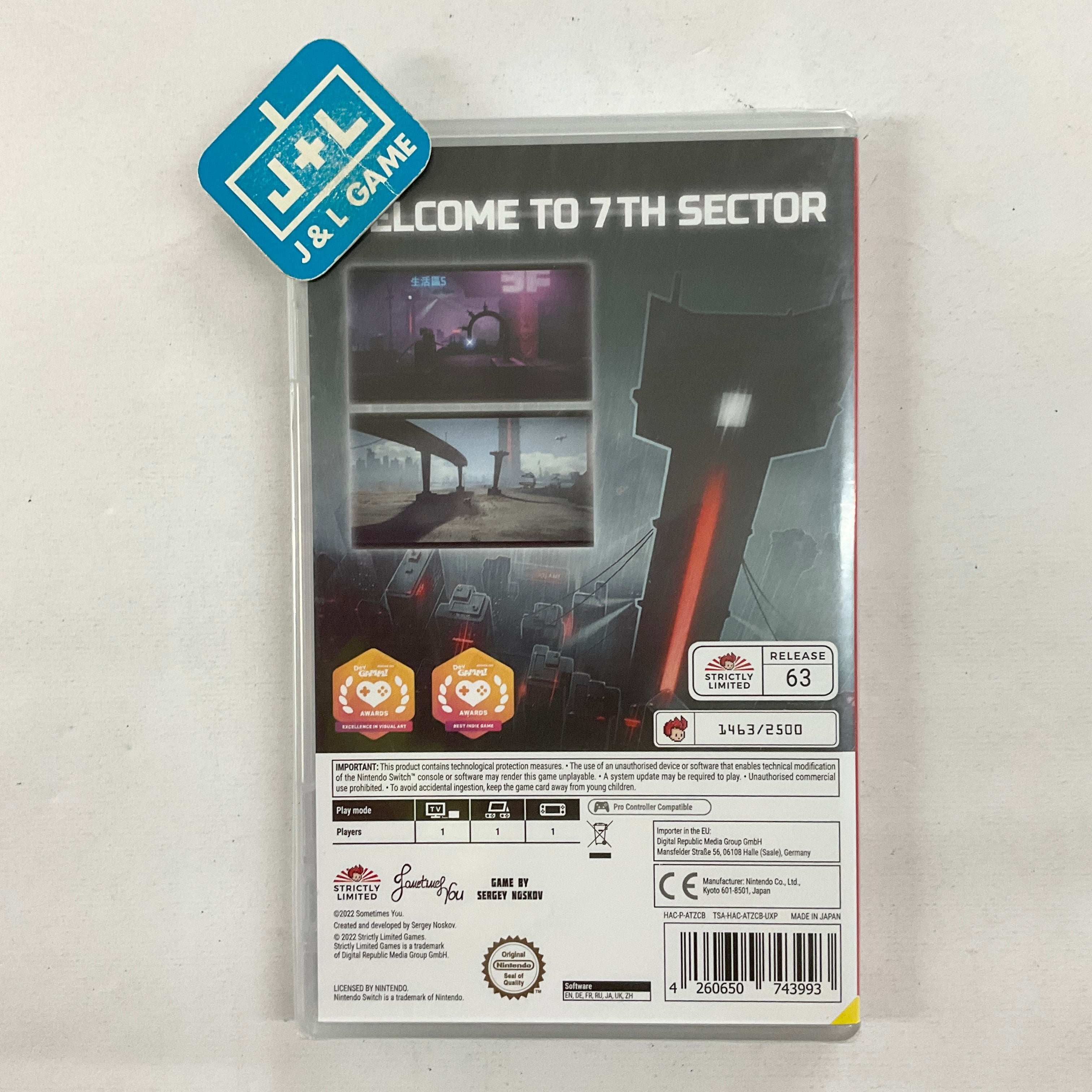 7th Sector - (NSW) Nintendo Switch (European Import) Video Games Strictly Limited   