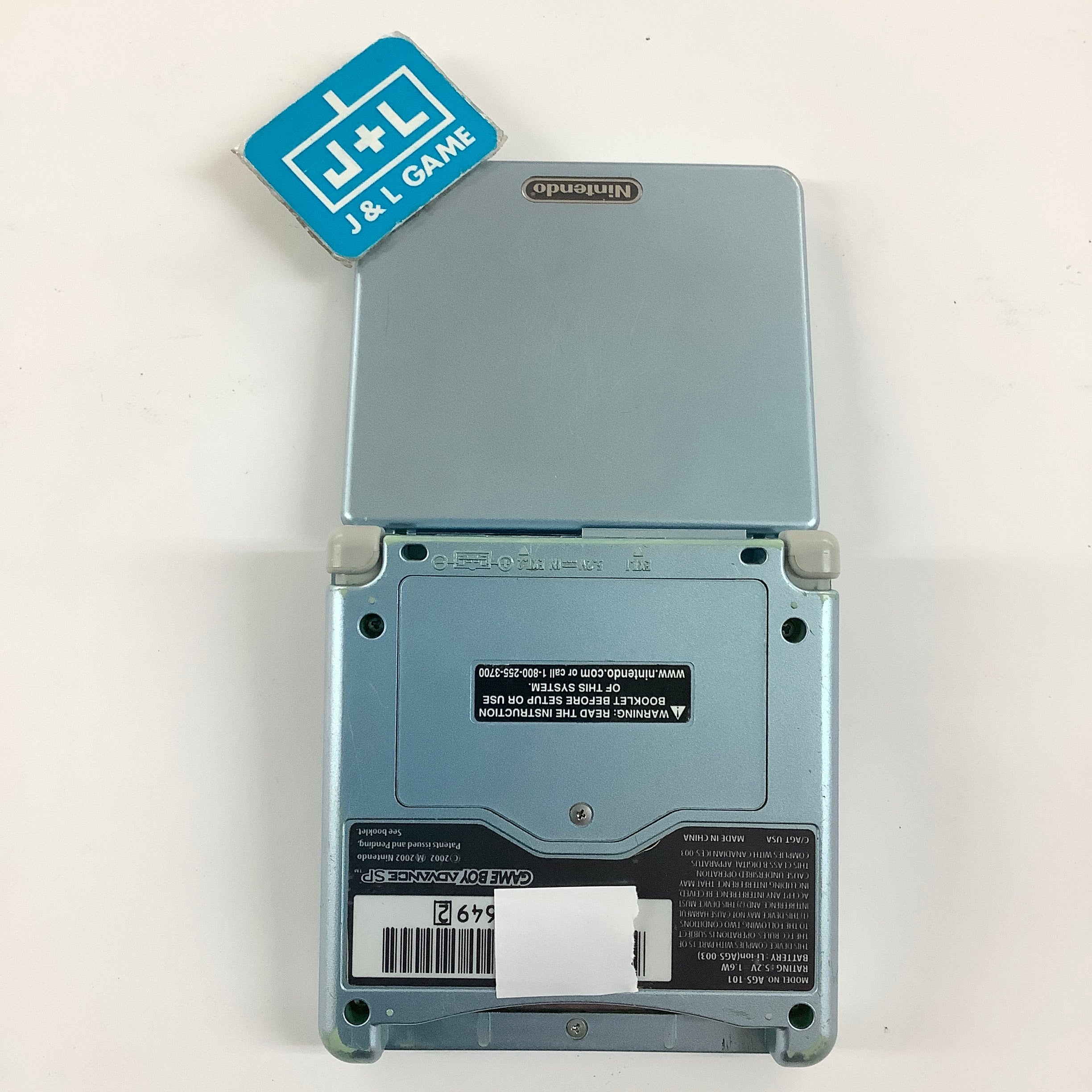 Nintendo Game Boy Advance SP Console AGS - 101 (Pearl Blue) - (GBA) Game Boy Advance SP [Pre-Owned]