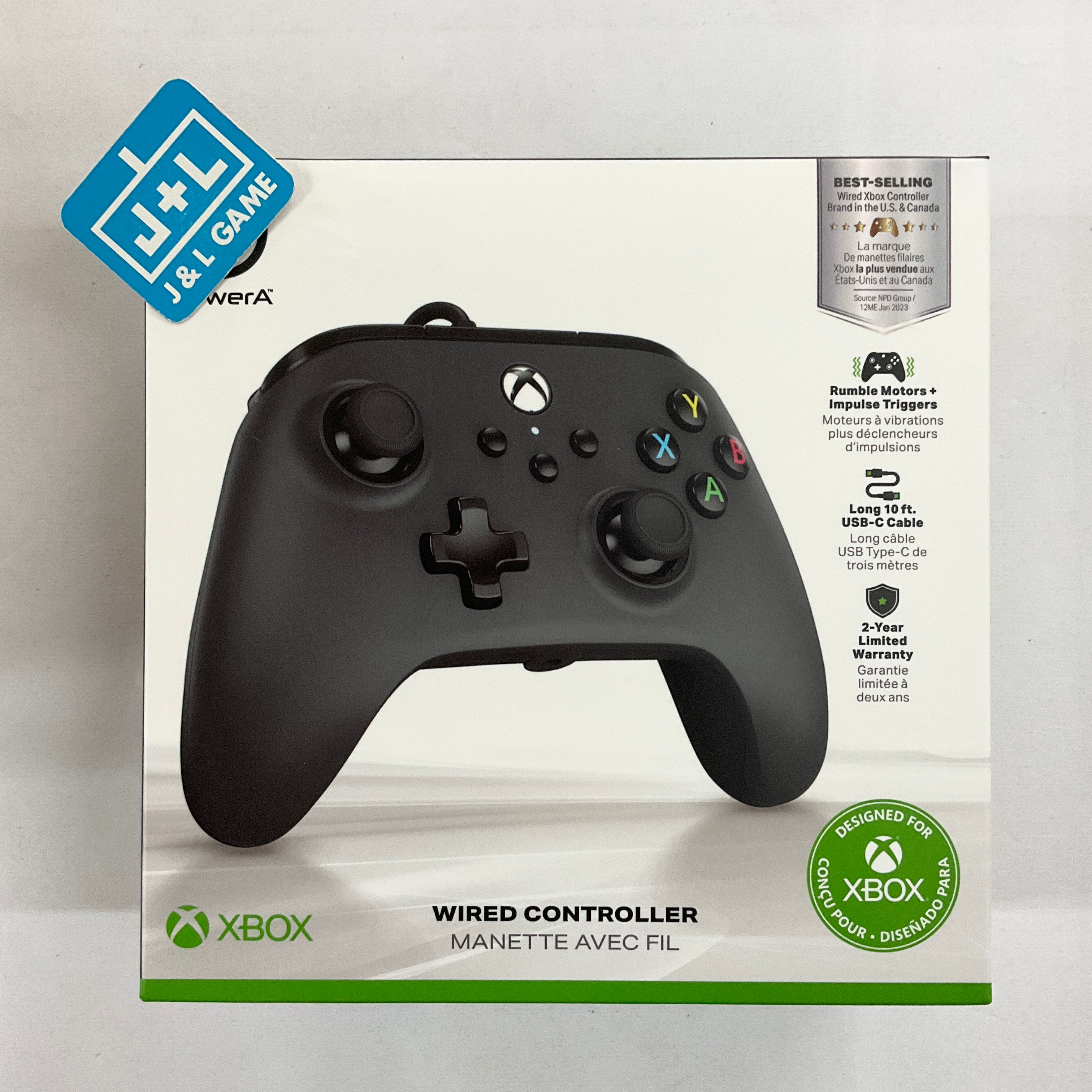 PowerA Xbox Series X Wired Controller (Black) - (XSX) Xbox Series X Accessories PowerA   