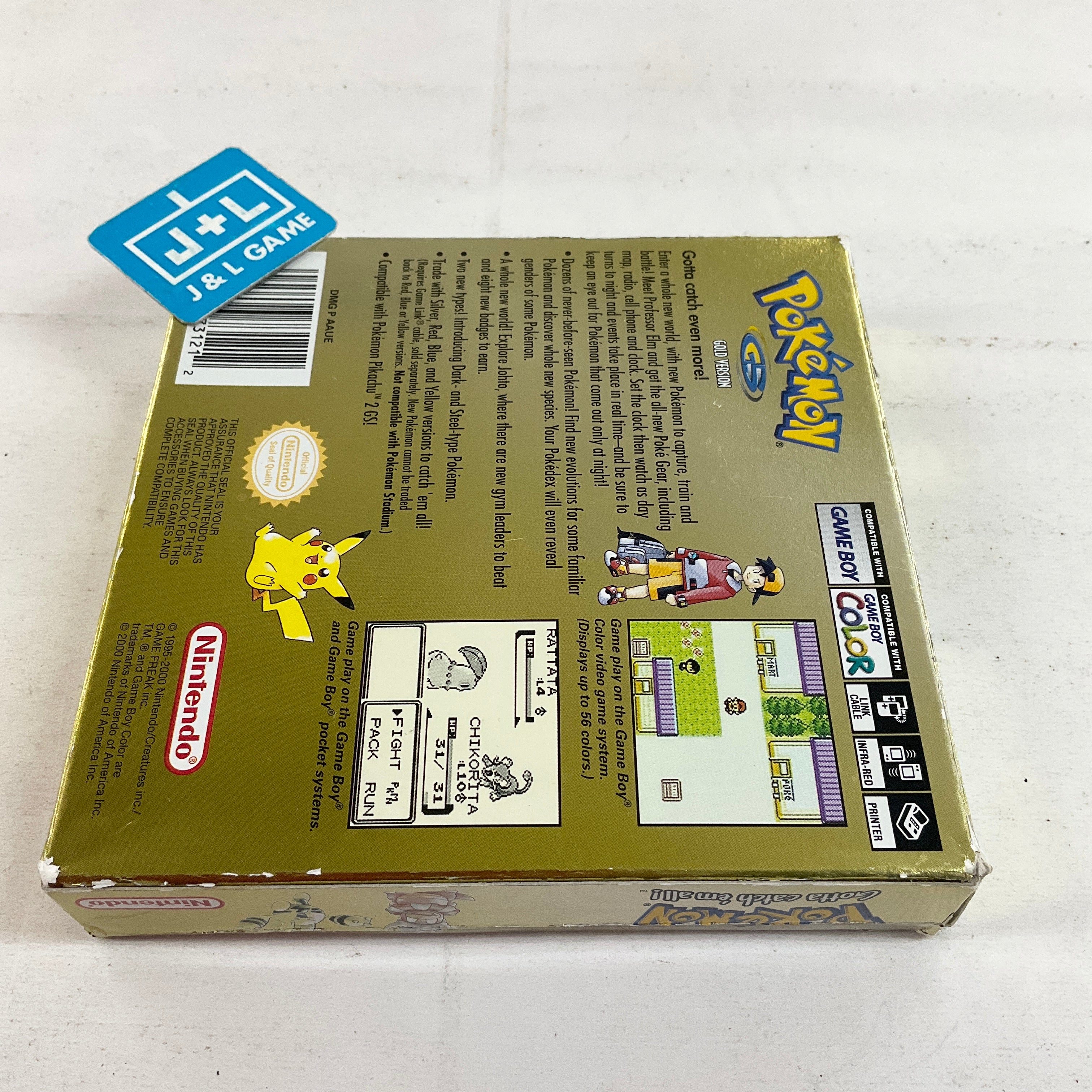 Pokemon Gold Version - (GBC) Game Boy Color [Pre-Owned] Video Games Nintendo
