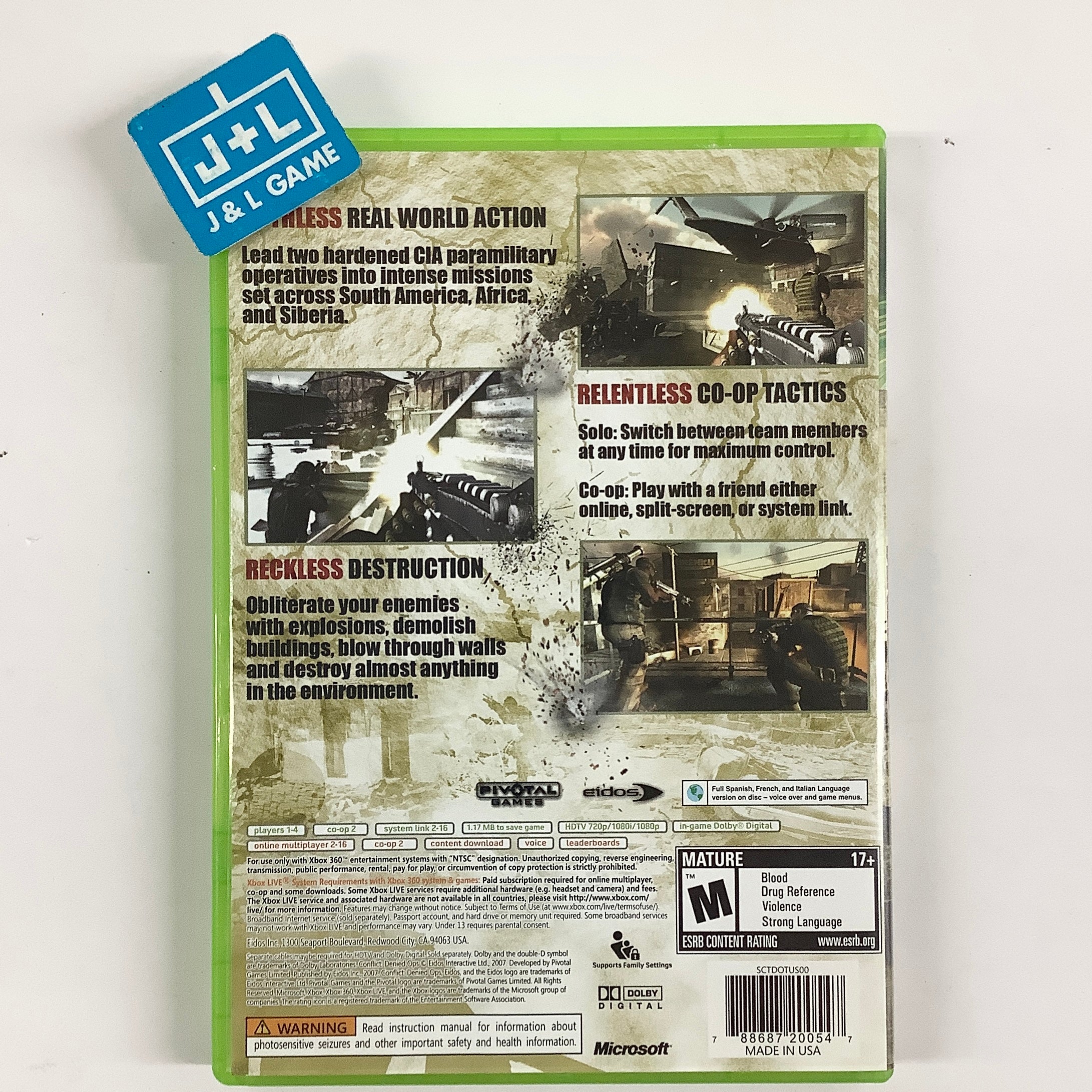 Conflict: Denied Ops - Xbox 360 [Pre-Owned] Video Games Eidos Interactive