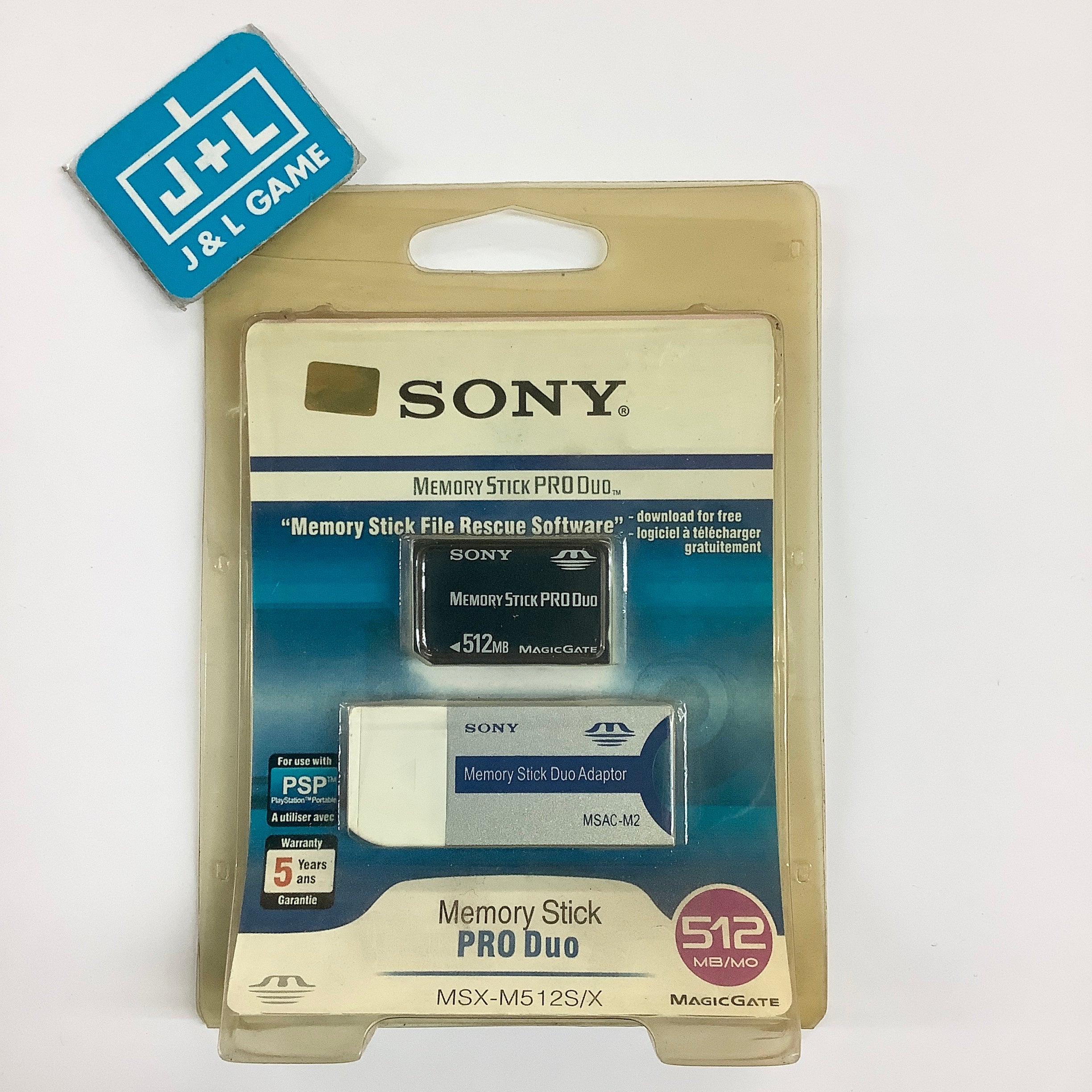 Sony Memory Stick Pro Duo 512 MB - SONY PSP ACCESSORIES Sony