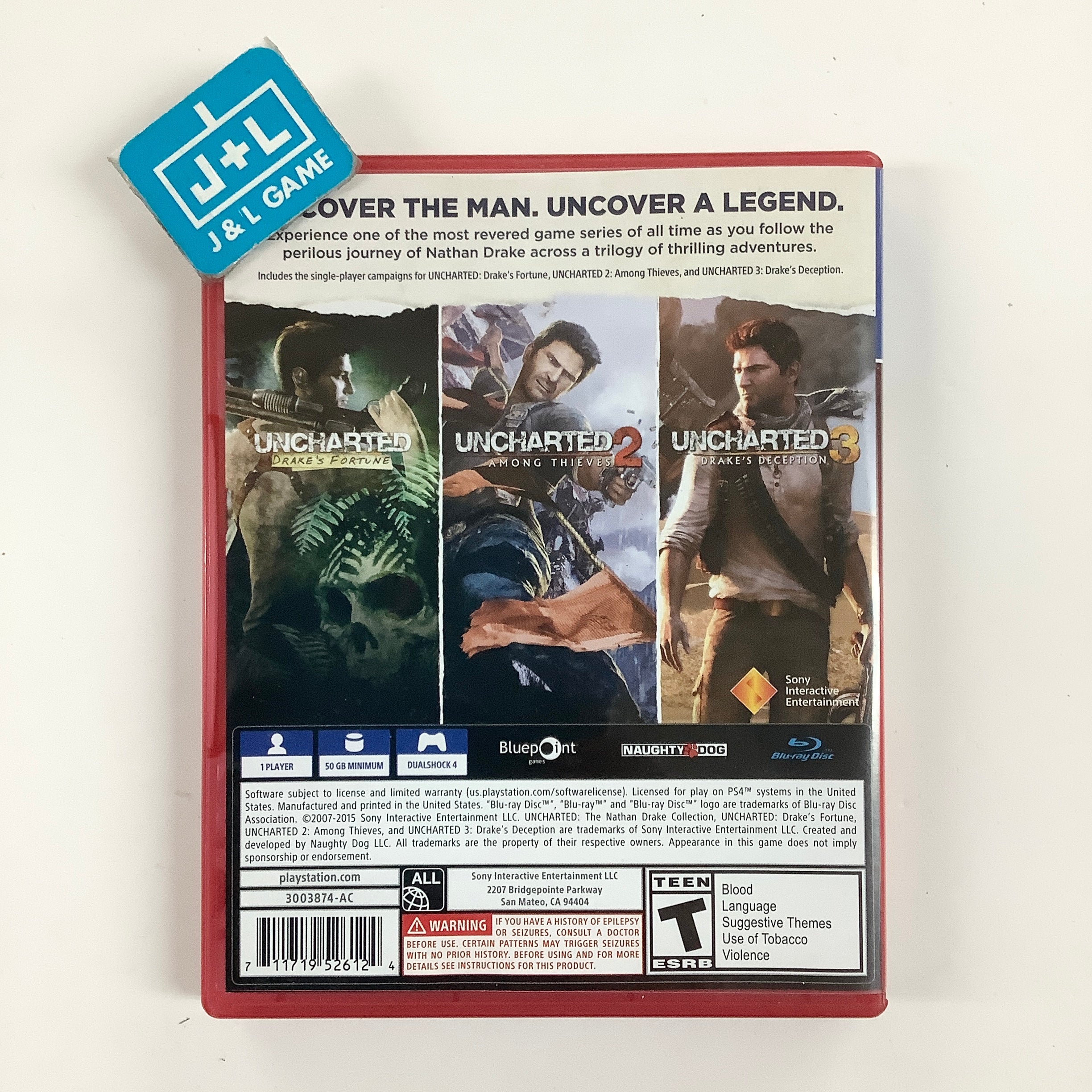 Uncharted: The Nathan Drake Collection (PlayStaion Hits) - (PS4) PlayStation 4 [Pre-Owned]