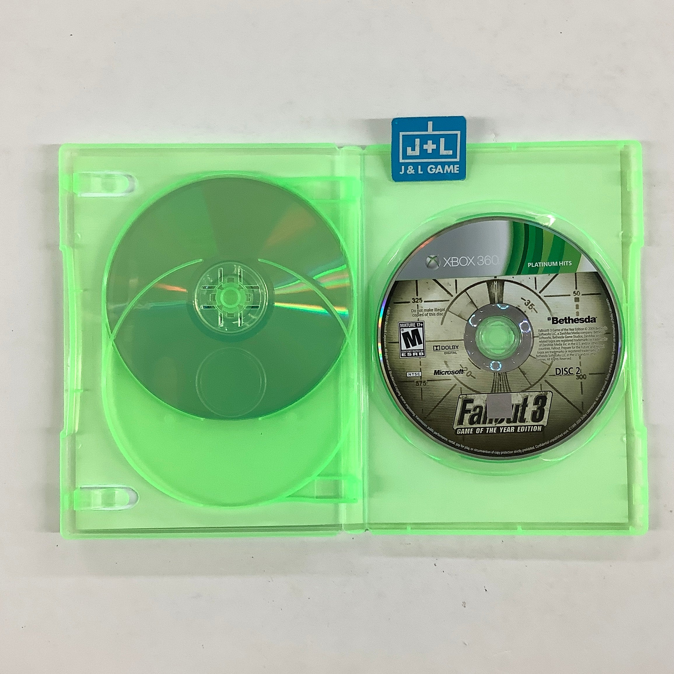 Fallout 3: Game of the Year Edition (Platinum Hits) - Xbox 360 [Pre-Owned] Video Games Bethesda Softworks
