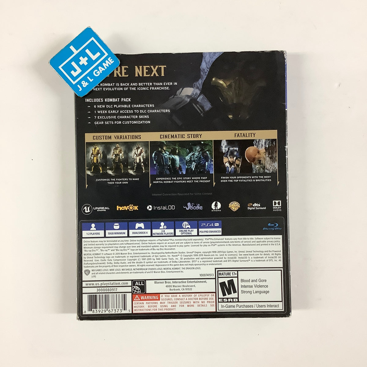 Mortal Kombat 11 (Premium Edition) - (PS4) PlayStation 4 [Pre-Owned] Video Games WARNER BROS
