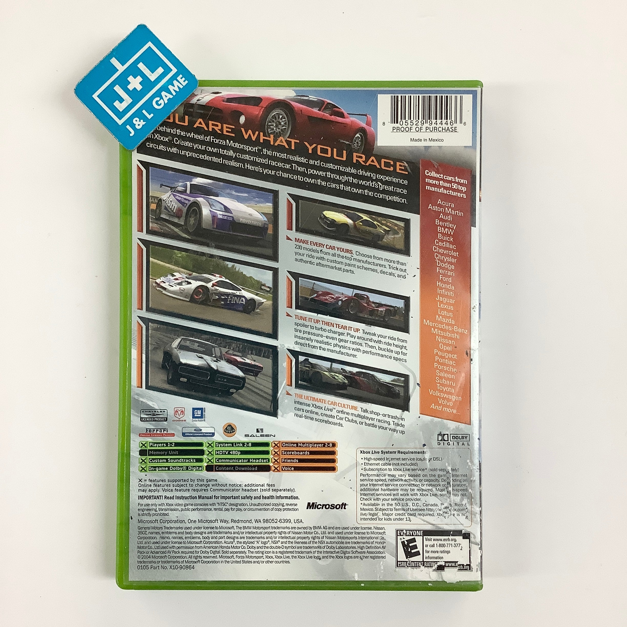 Forza Motorsport - (XB) XBox [Pre-Owned] Video Games Microsoft Game Studios
