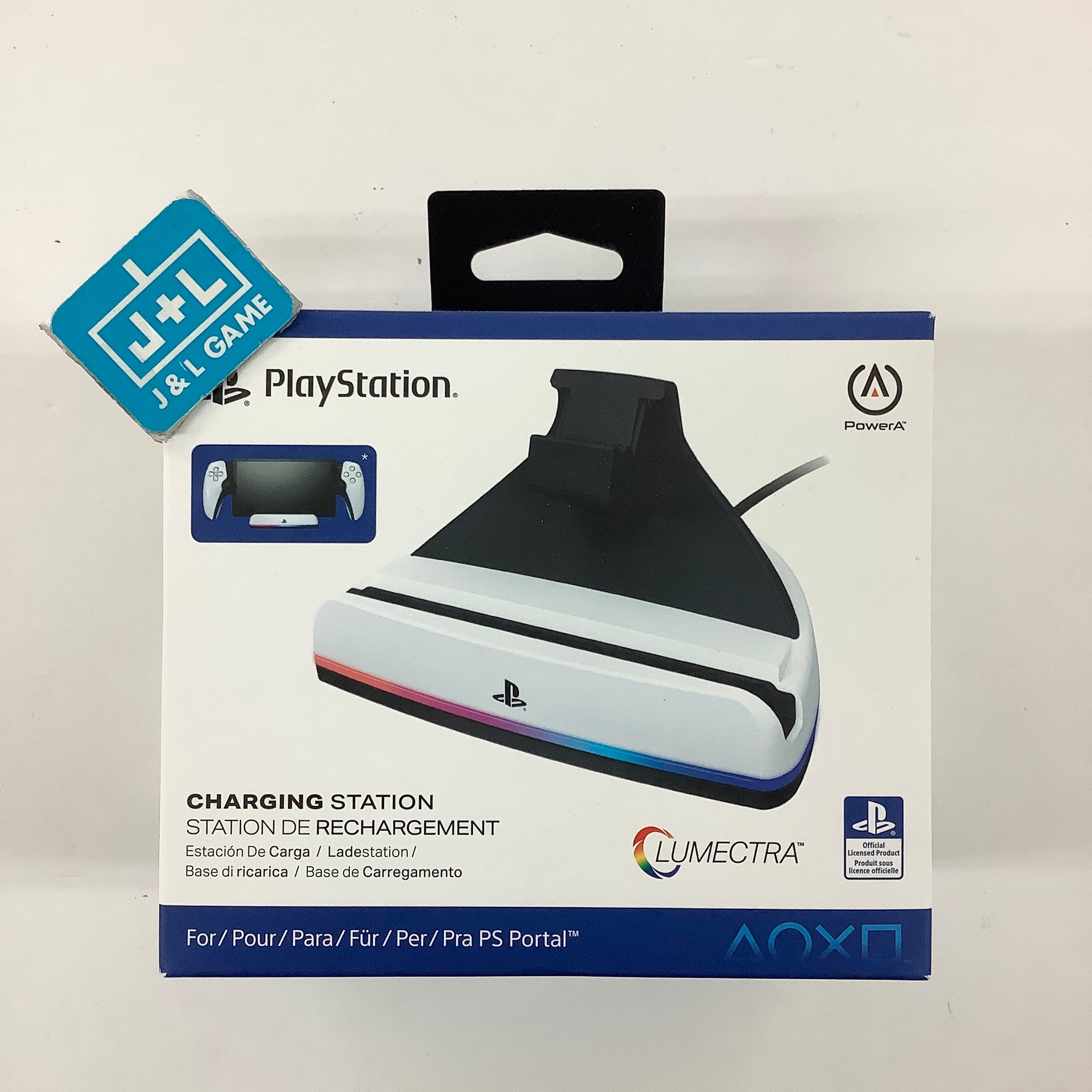 PowerA Charging Station for PlayStation Portal™ Remote Player with Lumectra™, RGB Lighting, USB Powered - (PS5) PlayStation 5 ACCESSORIES PowerA