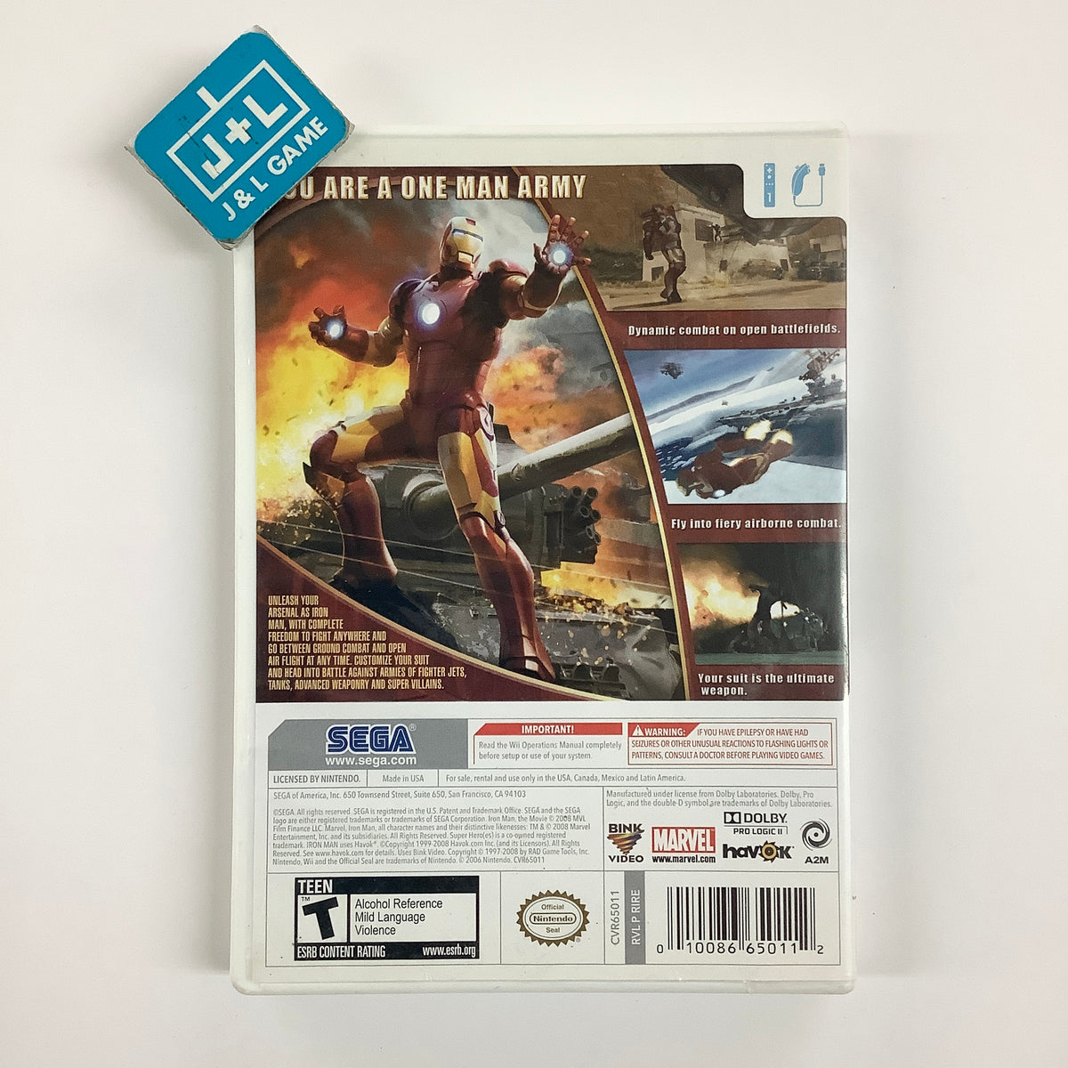Iron Man - Nintendo Wii [Pre-Owned] Video Games SEGA