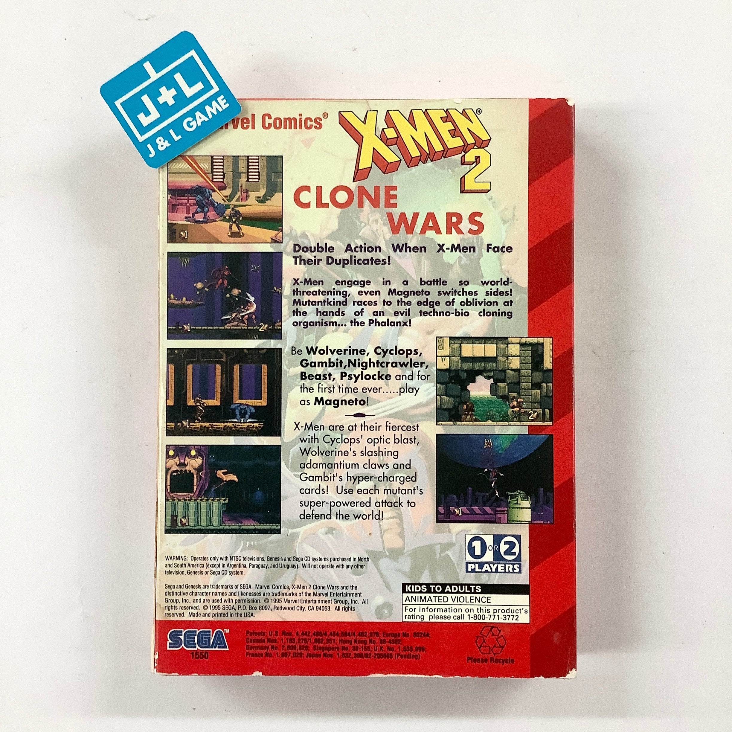 X-Men 2: Clone Wars - (SG) SEGA Genesis [Pre-Owned] Video Games Sega   