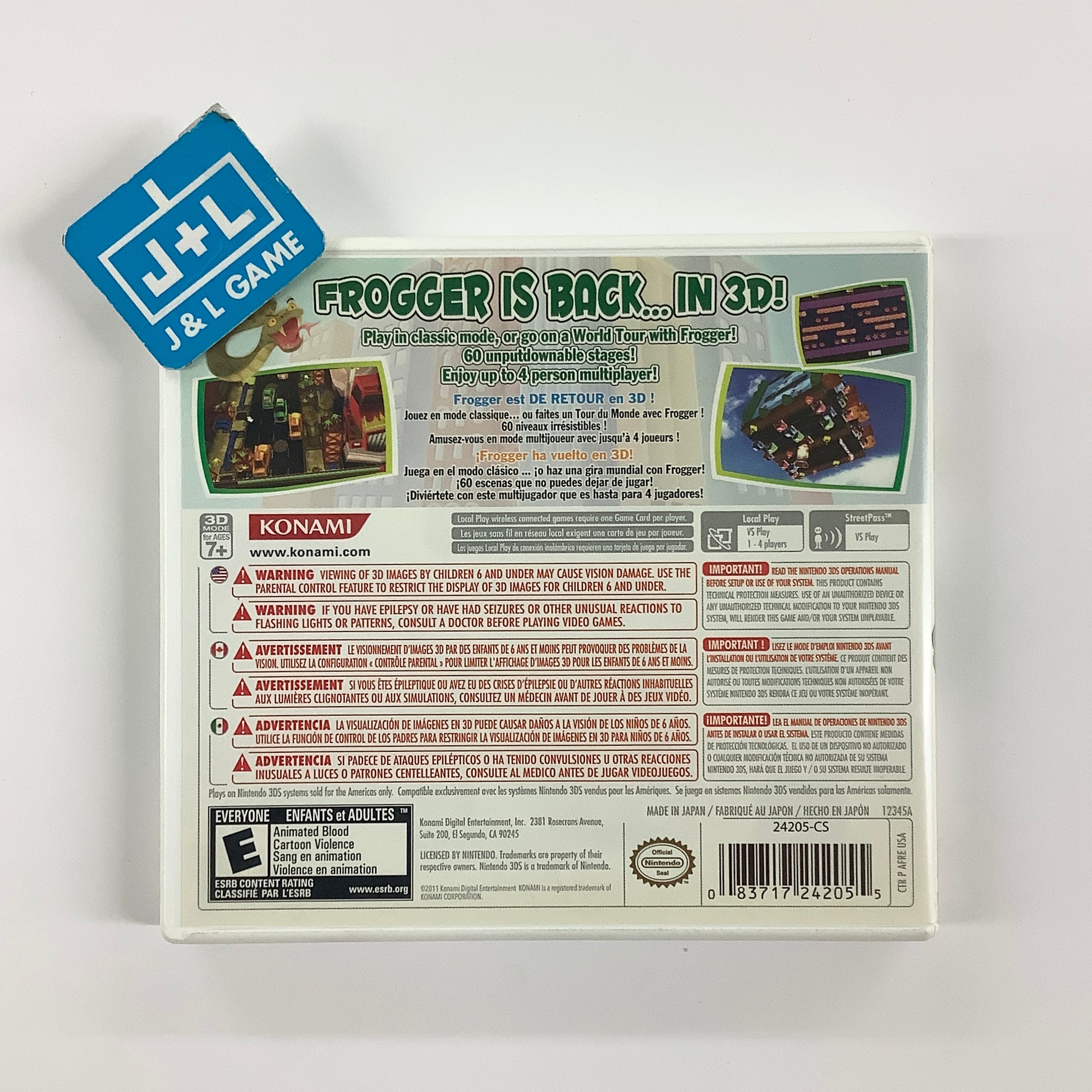 Frogger 3D - Nintendo 3DS [Pre-Owned] Video Games Konami