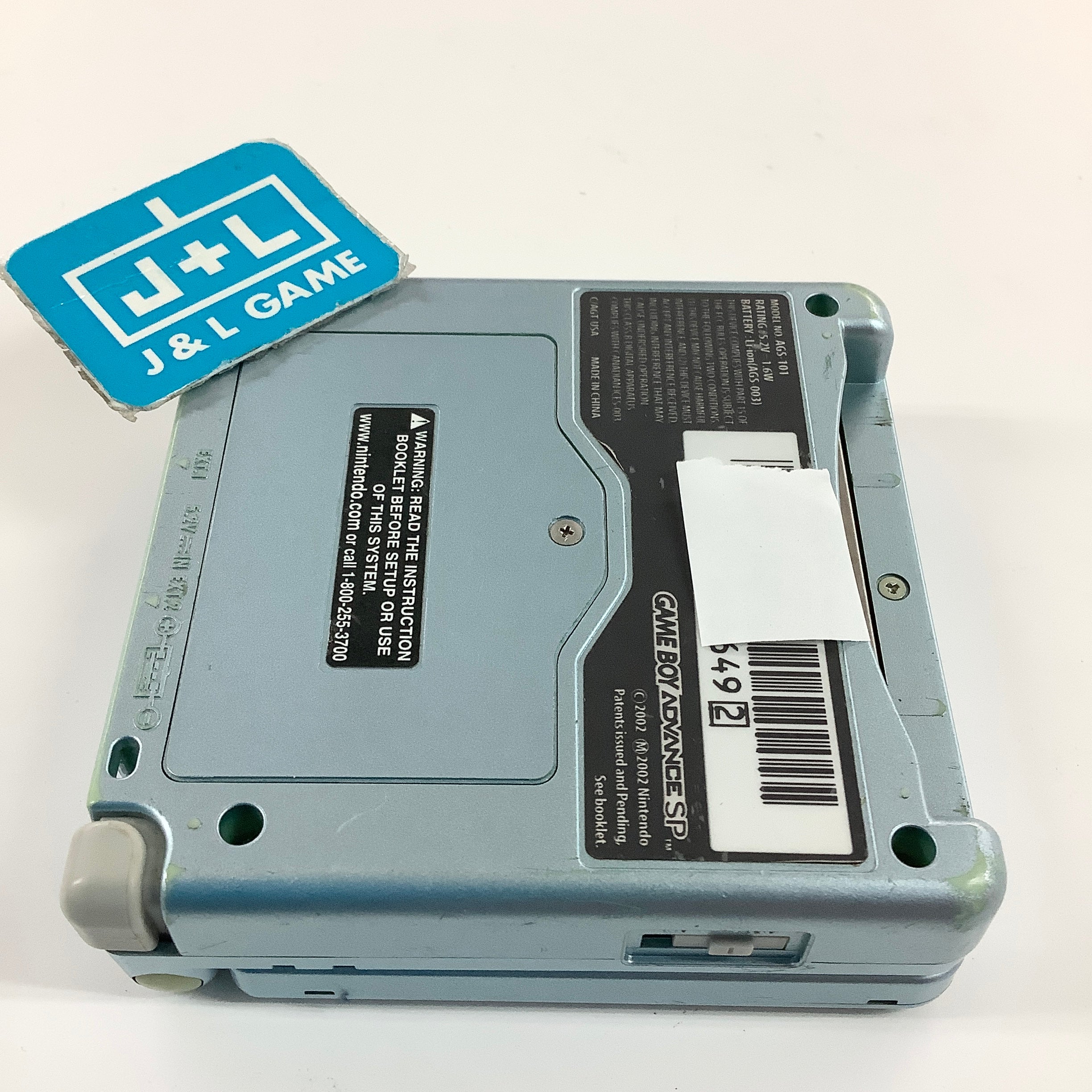 Nintendo Game Boy Advance SP Console AGS - 101 (Pearl Blue) - (GBA) Game Boy Advance SP [Pre-Owned]