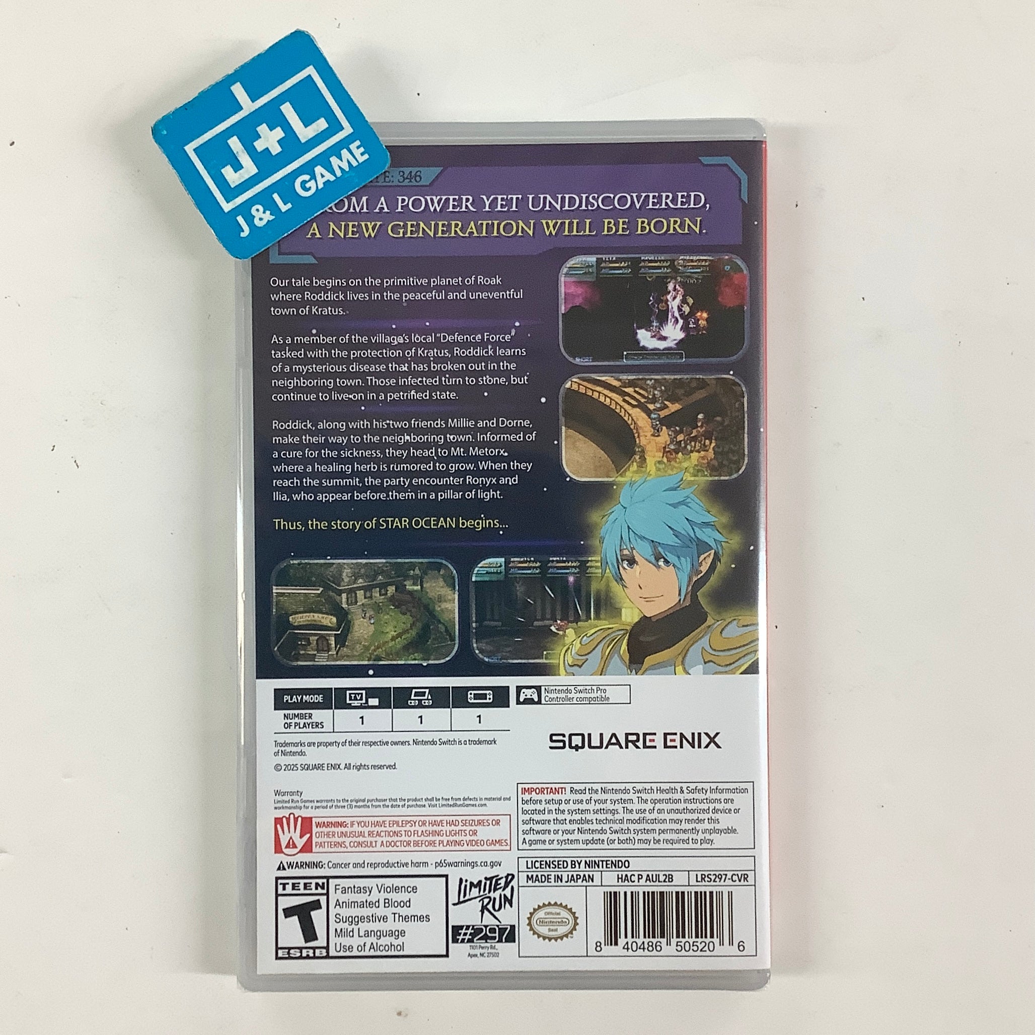 STAR OCEAN First Departure R (Limited Run #297) - (NSW) Nintendo Switch Video Games Limited Run
