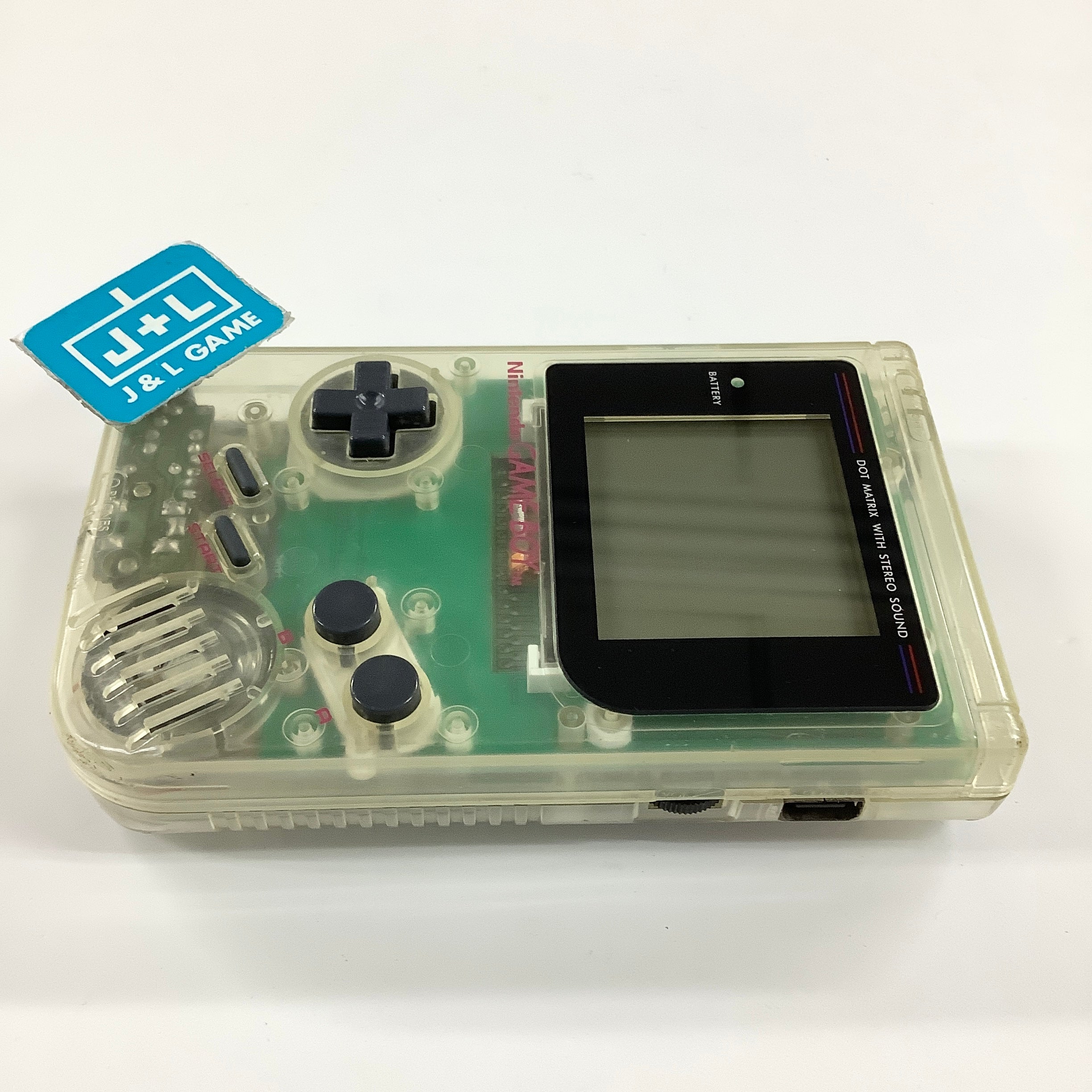 Nintendo Game Boy (Clear With Old Backlight) - (GB) Game Boy [Pre-Owned]