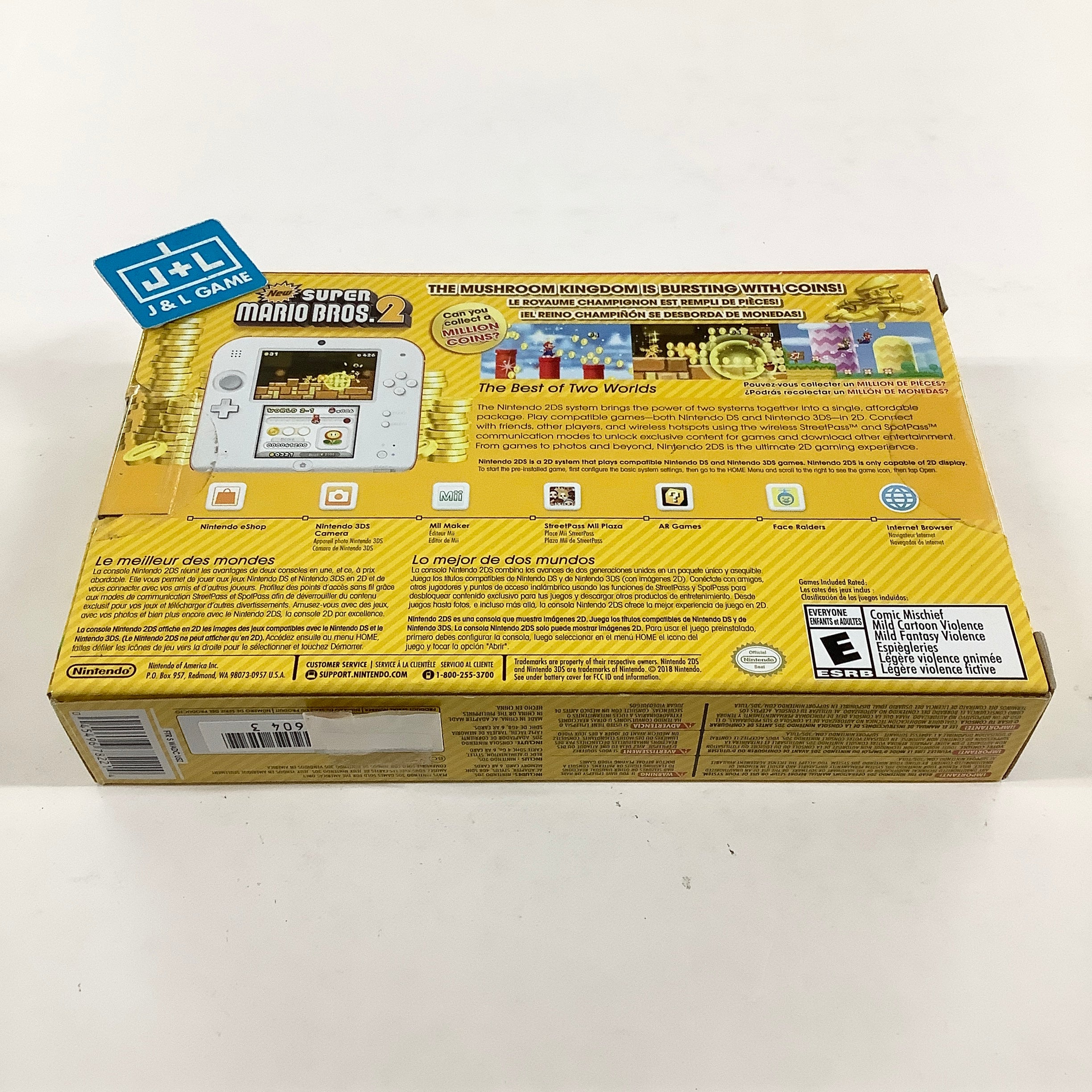 Nintendo 2DS Console (Scarlet Red) with New Super Mario Bros. 2 (Game Pre-Installed) - Nintendo 3DS Consoles Nintendo